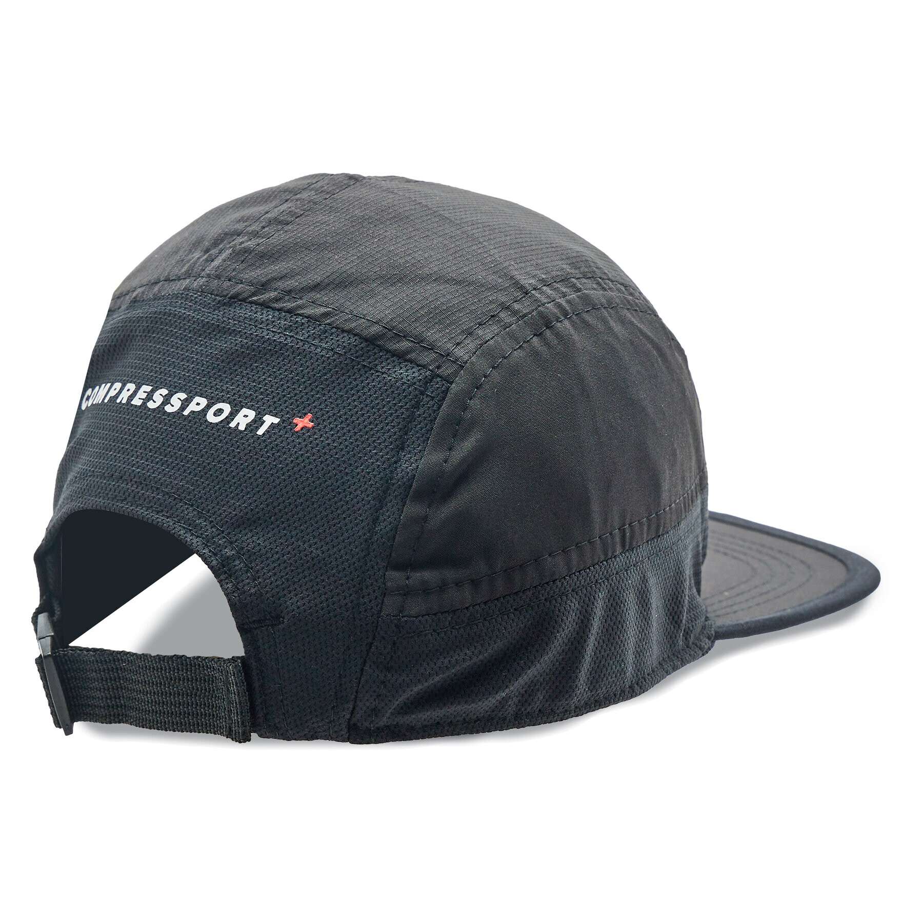 Compressport Шапка с козирка 5 Panel Light Cap CU00097B Черен - Pepit.bg