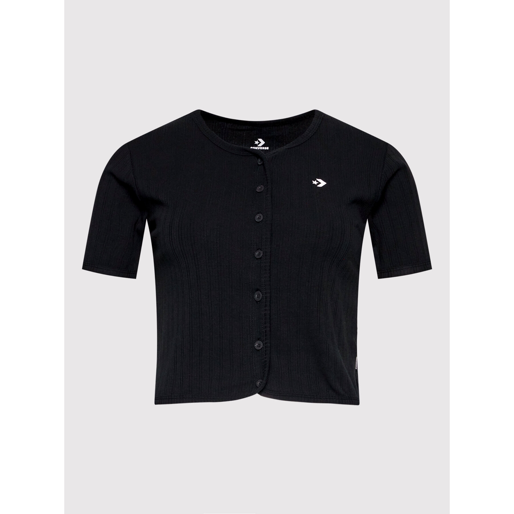 Converse Блуза 10023394-A01 Черен Regular Fit - Pepit.bg