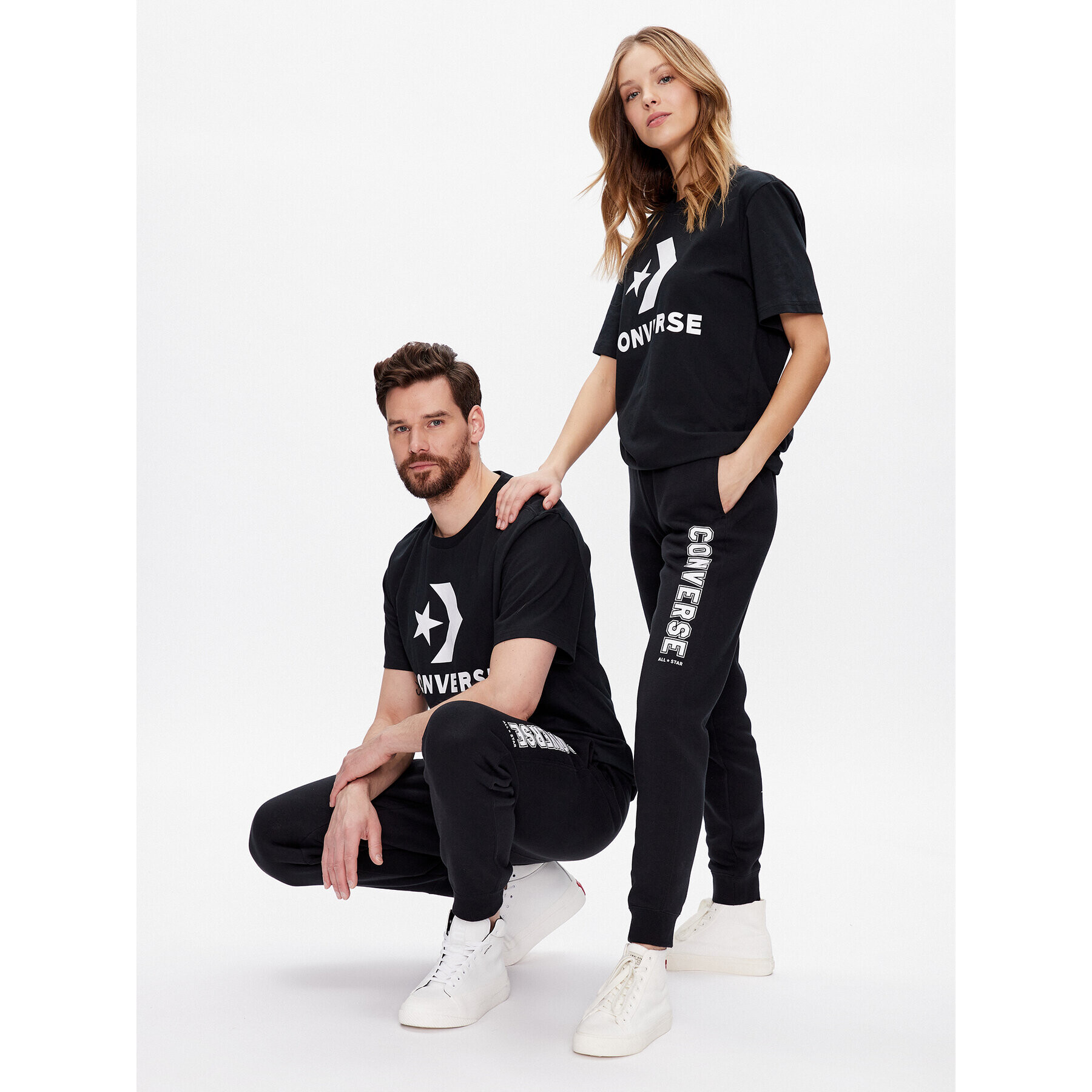 Converse Долнище анцуг Unisex 10025410-A01 Черен Standard Fit - Pepit.bg