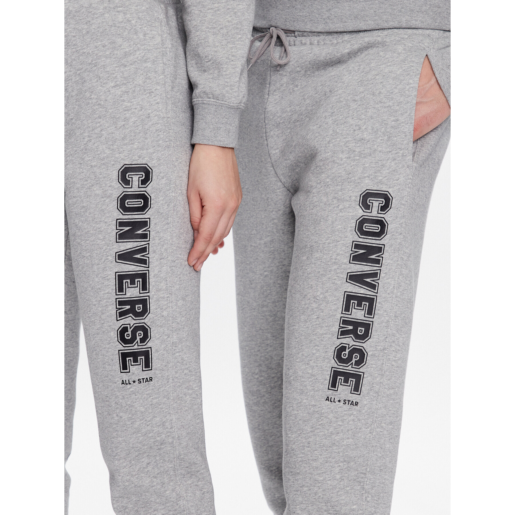 Converse Долнище анцуг Unisex 10025410-A03 Сив Standard Fit - Pepit.bg