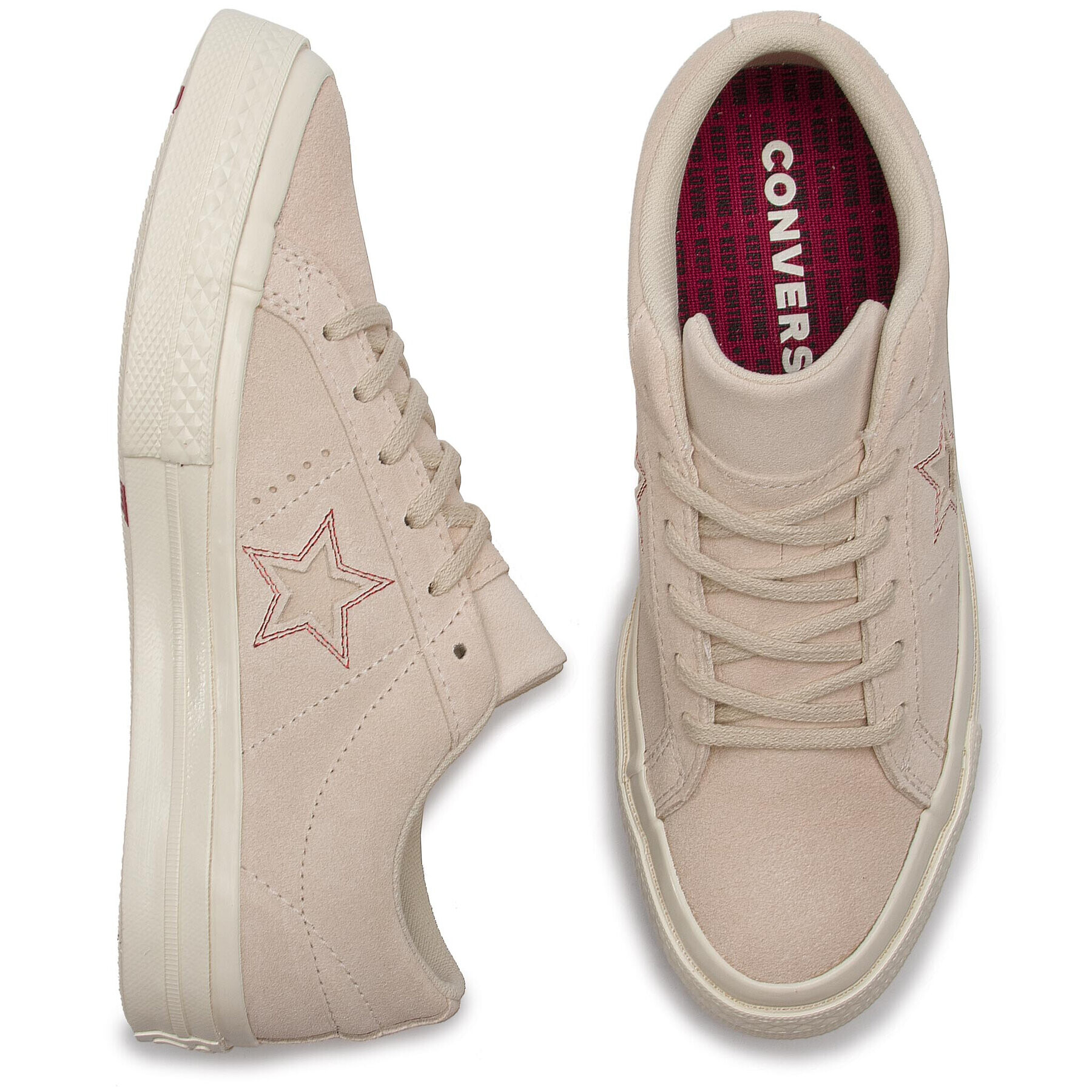 Converse Гуменки One Star Ox 163189C Бежов - Pepit.bg