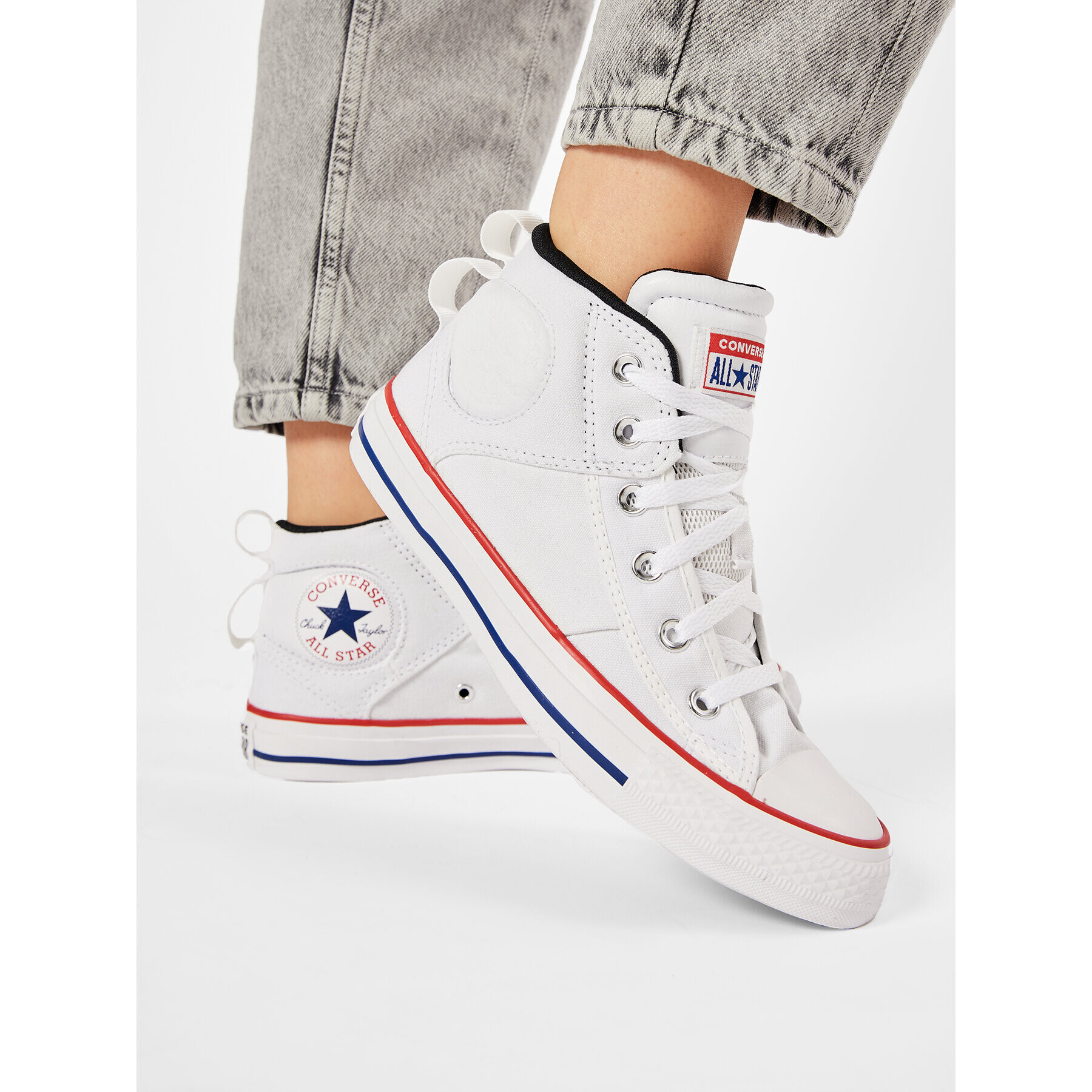 Converse Кецове Ctas Cs Mid 166970C Бял - Pepit.bg