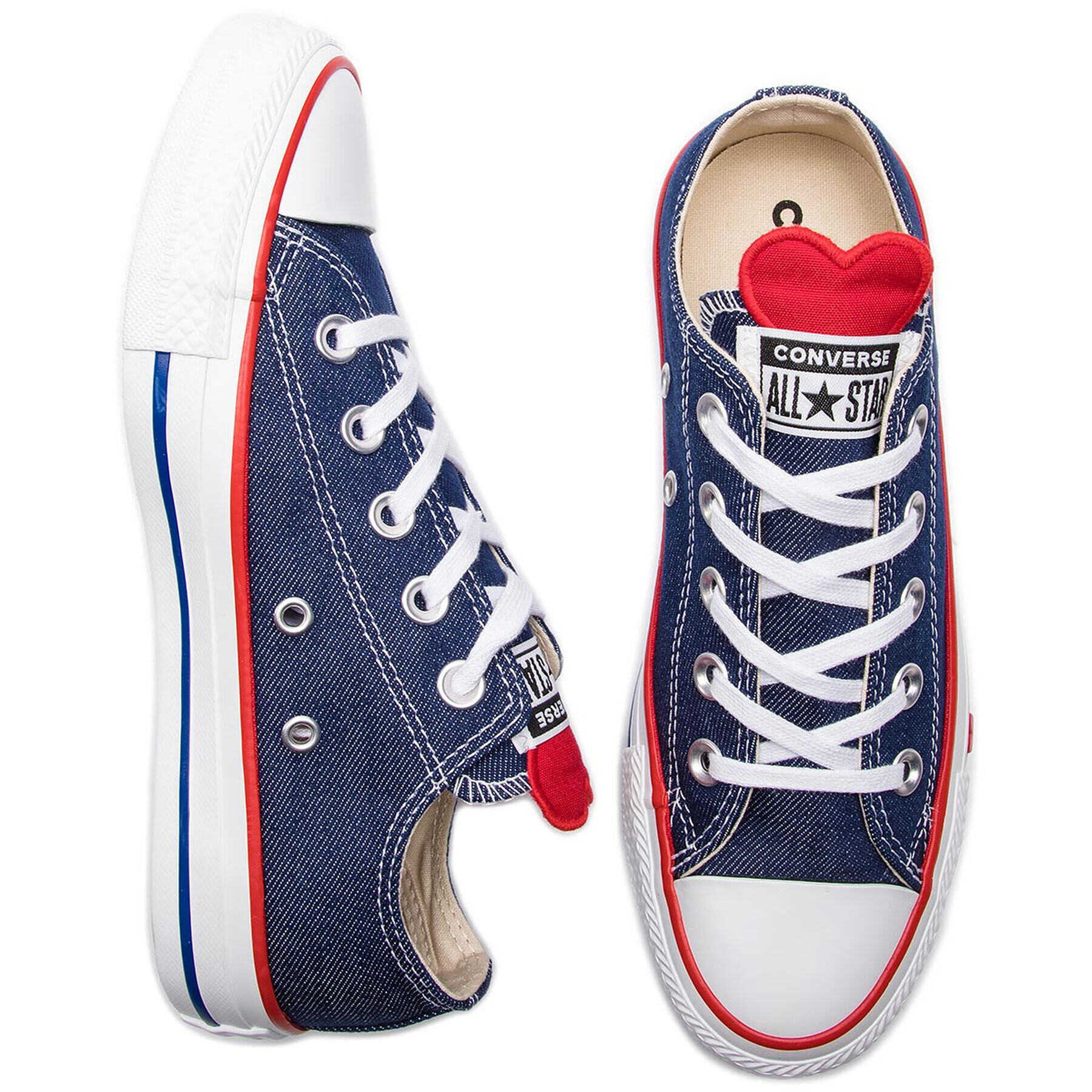 Converse Кецове Ctas Ox 163308C Тъмносин - Pepit.bg