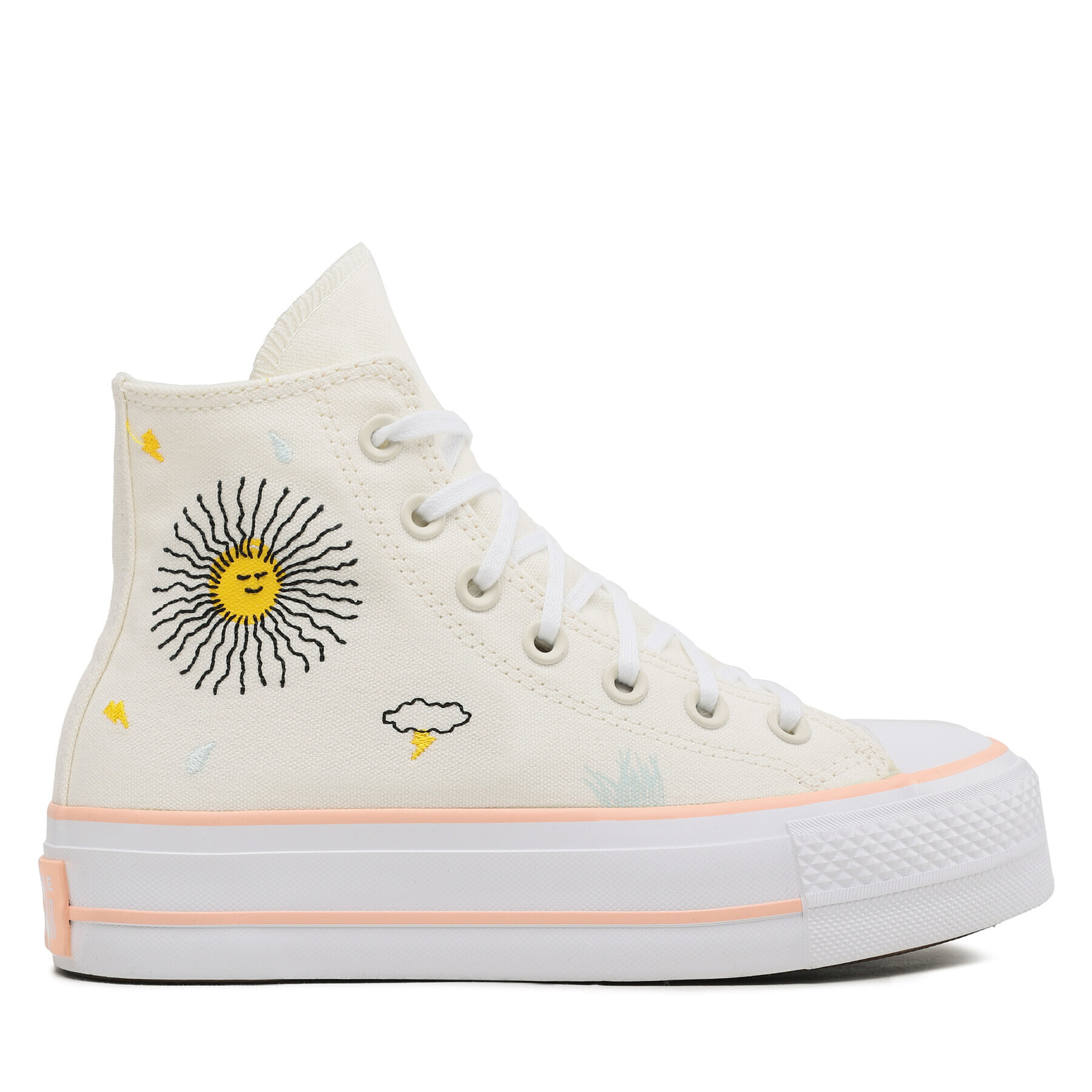 Converse Кецове Chuck Taylor All Star Lift A03516C Екрю - Pepit.bg