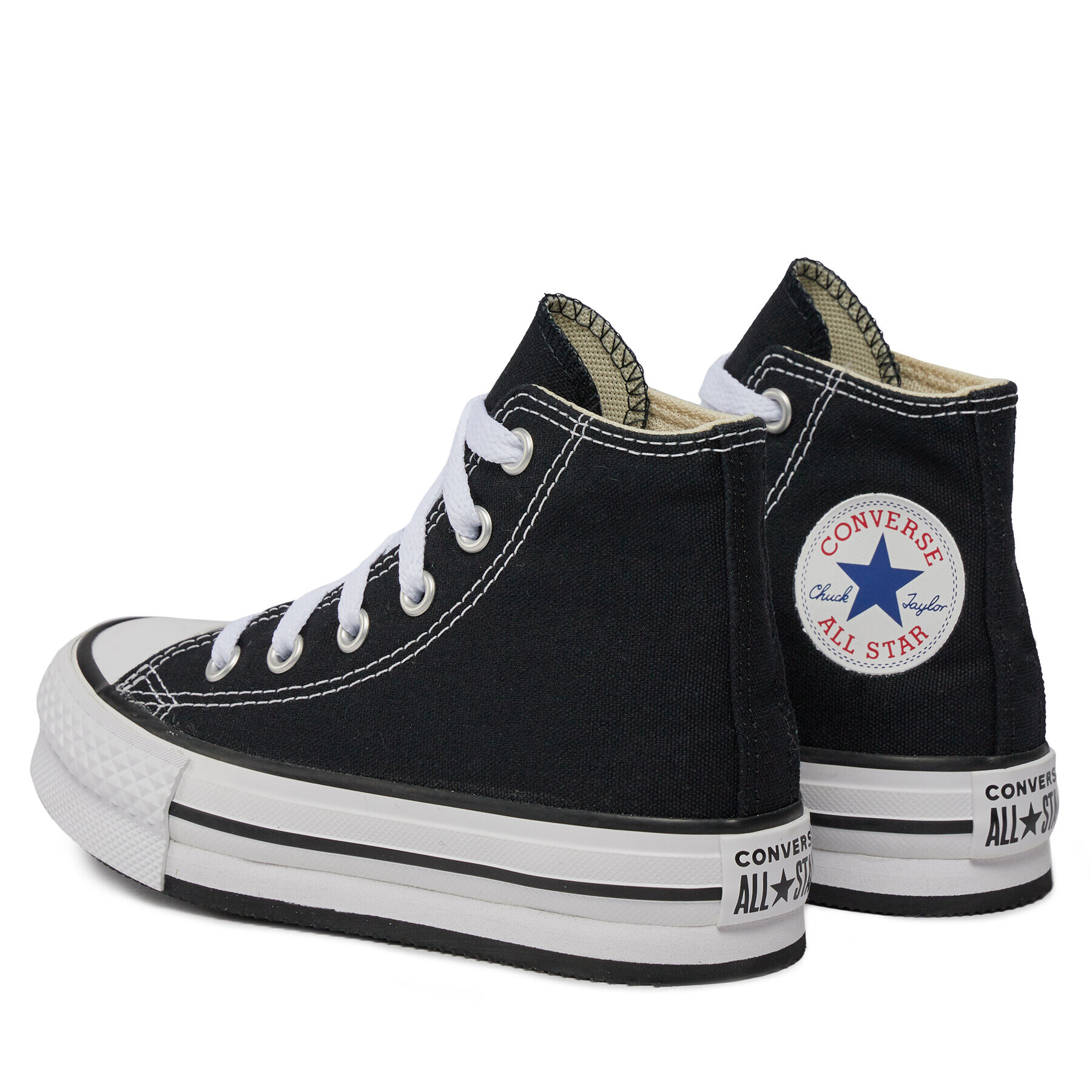 Converse Кецове Chuck Taylor All Star Lift Platform High Top Little Kids 372859C Черен - Pepit.bg