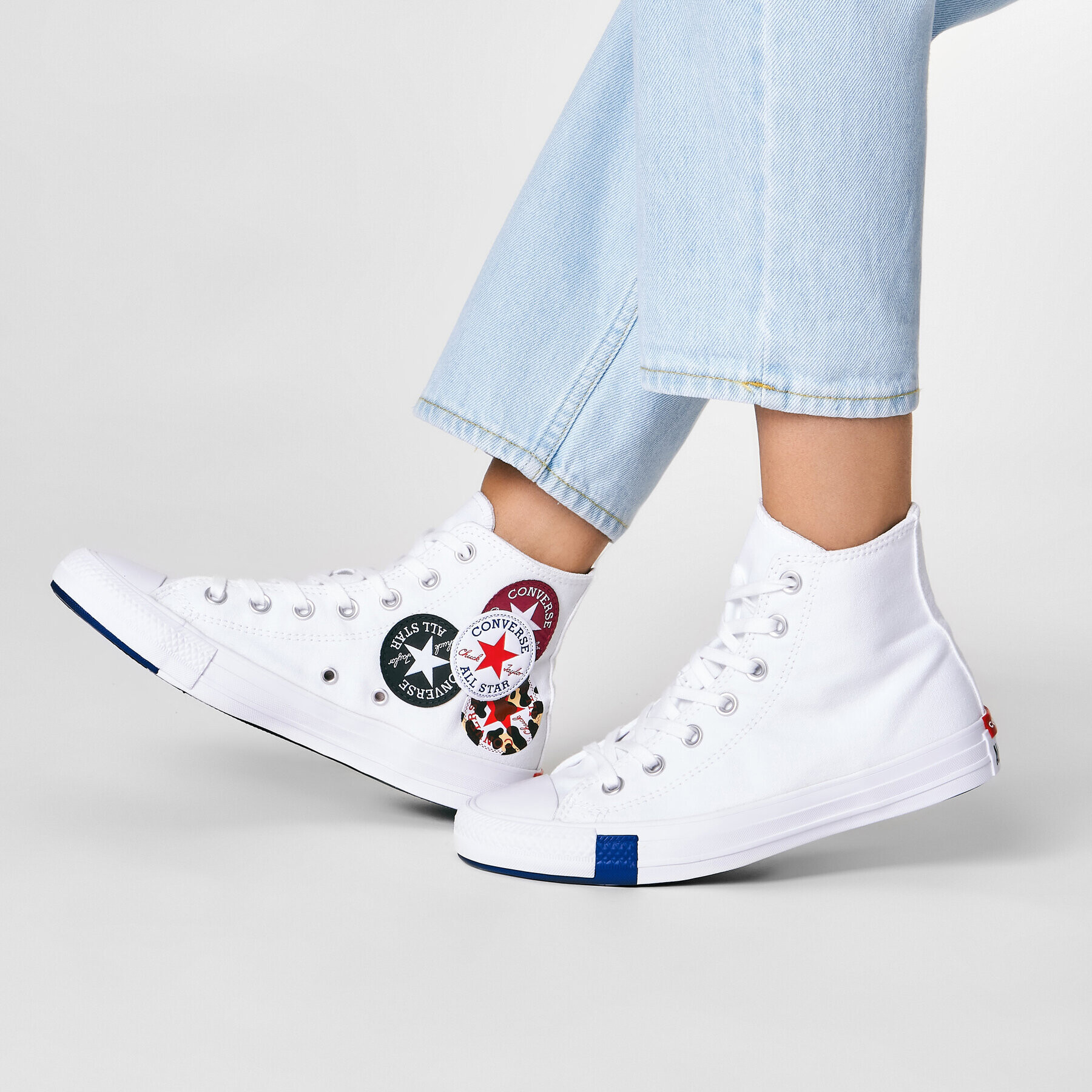 Converse Кецове Ctas Hi 166735C Бял - Pepit.bg