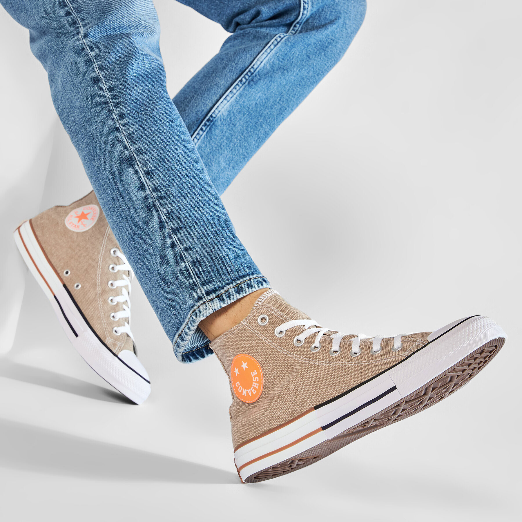 Converse Кецове Ctas Hi 167658C Бежов - Pepit.bg