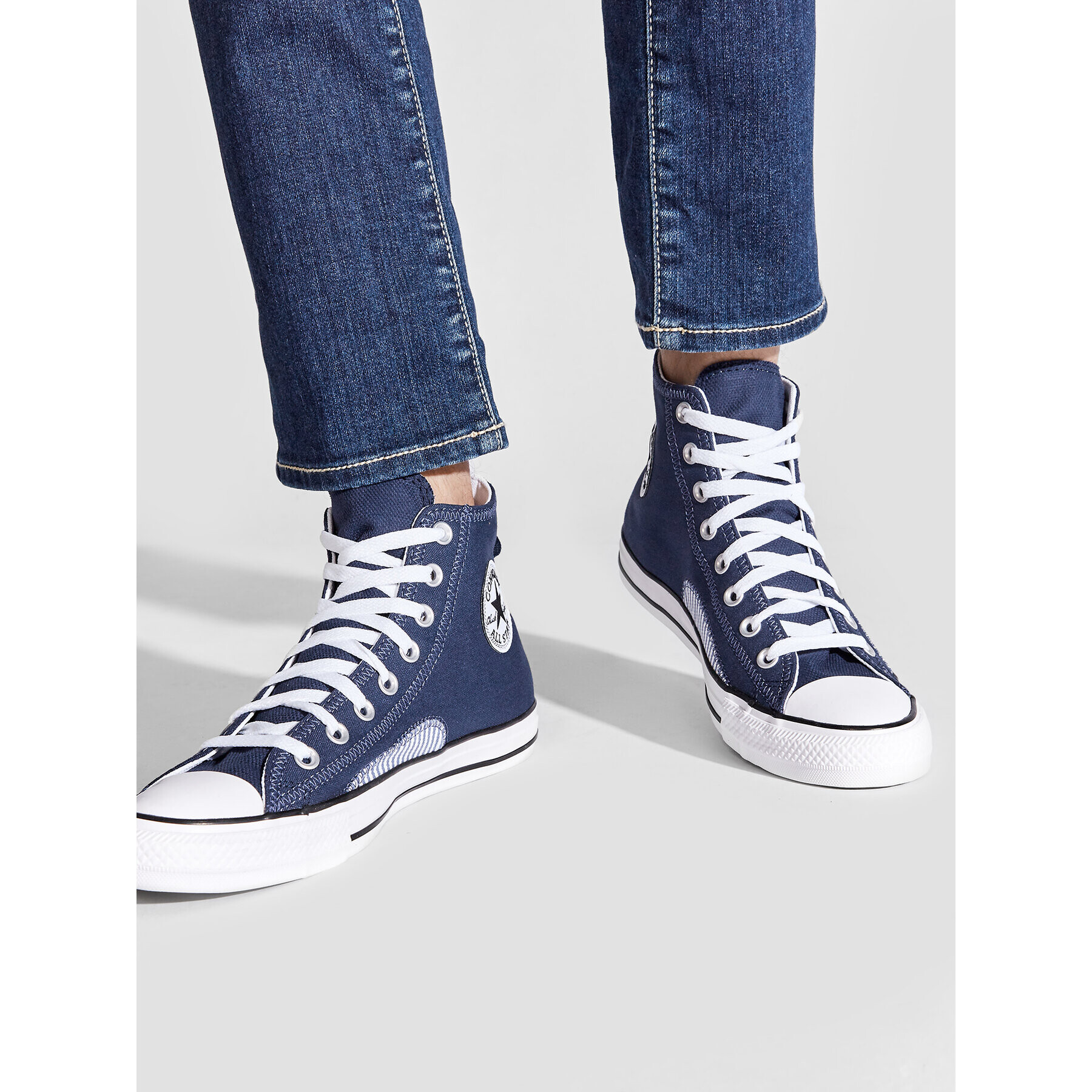 Converse Кецове Ctas Hi A00480C Тъмносин - Pepit.bg