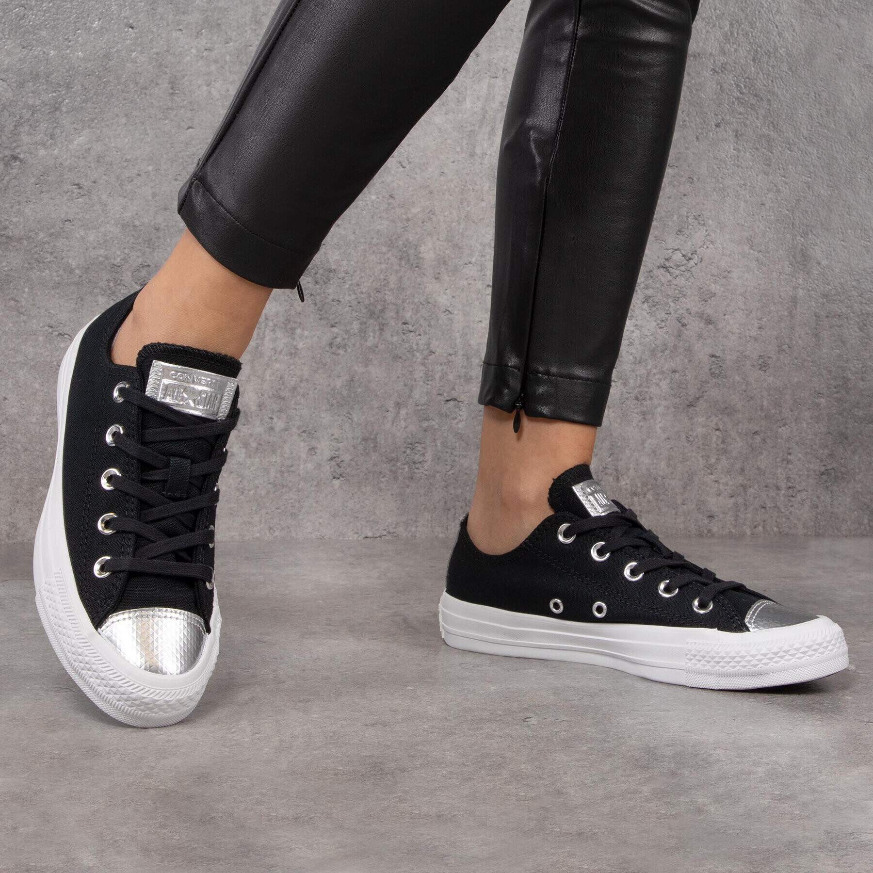 Converse Кецове Ctas Ox 565201C Черен - Pepit.bg