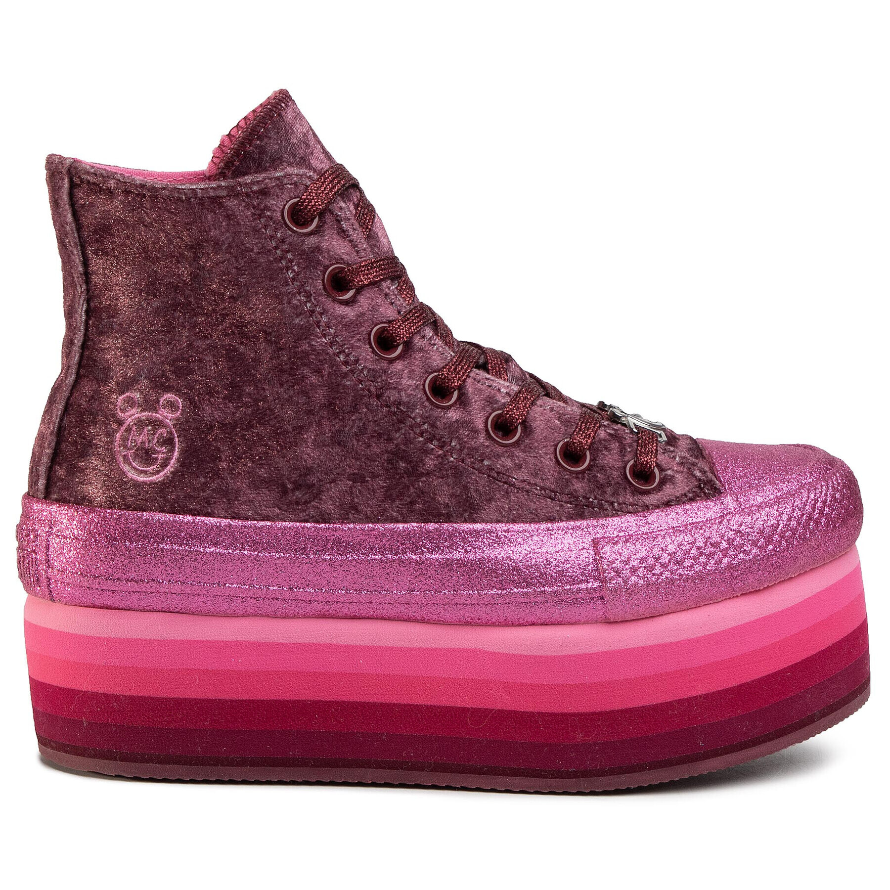 Converse Кецове Ctas Platform Hi 563725C Розов - Pepit.bg