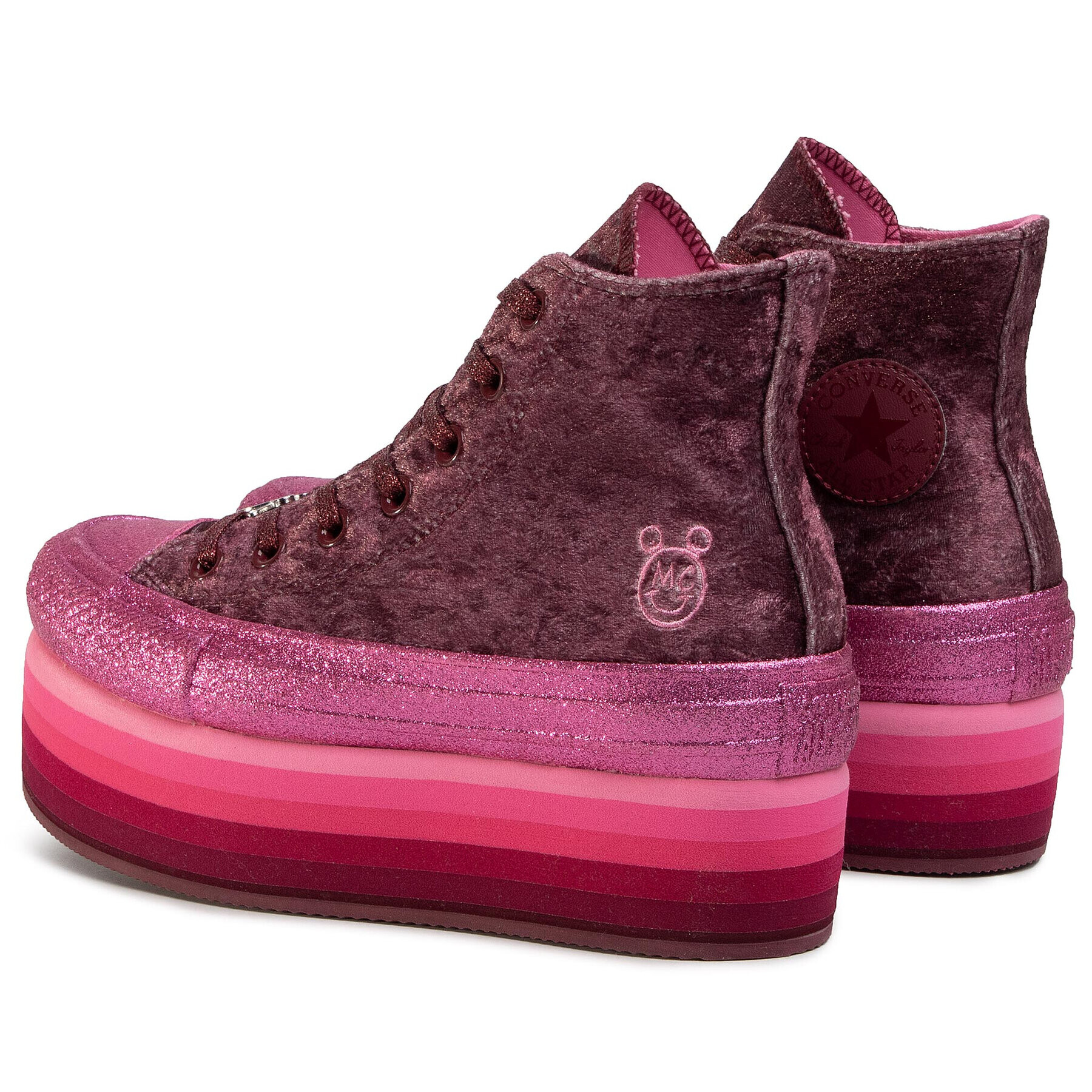 Converse Кецове Ctas Platform Hi 563725C Розов - Pepit.bg