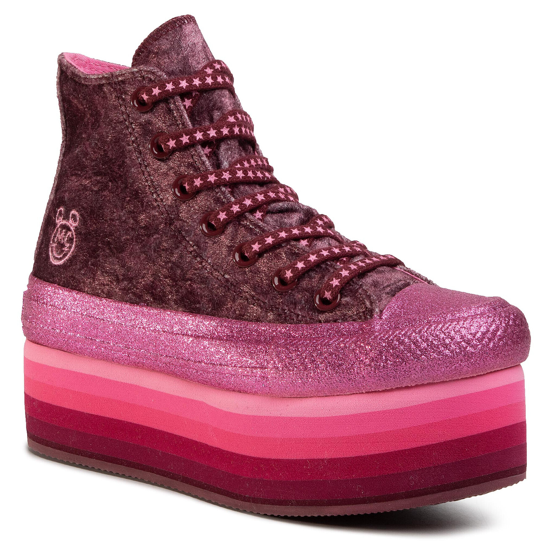 Converse Кецове Ctas Platform Hi 563725C Розов - Pepit.bg