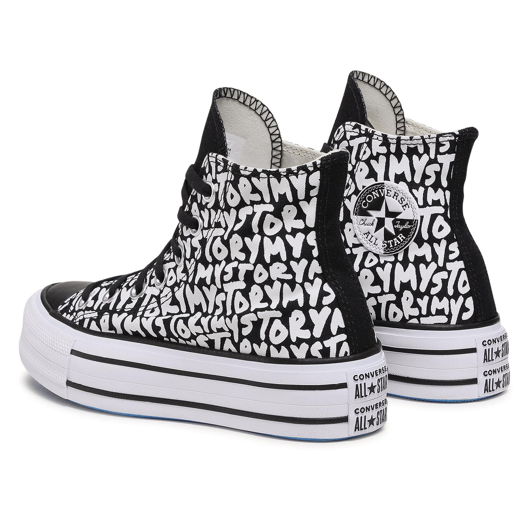 Converse Кецове Cts Double Stack Lift Hi 570321C Черен - Pepit.bg