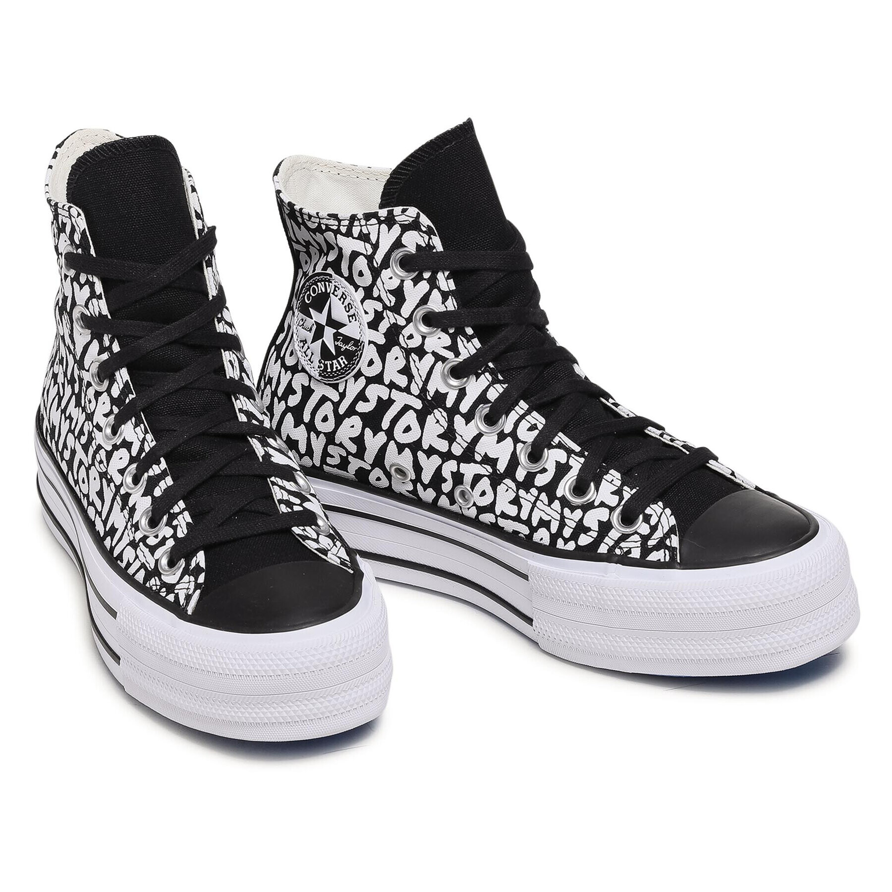 Converse Кецове Cts Double Stack Lift Hi 570321C Черен - Pepit.bg