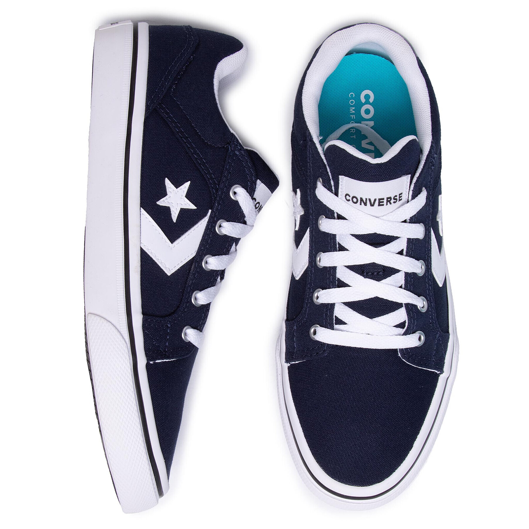 Converse Кецове El Distrito 2.0 Ox 167009C Тъмносин - Pepit.bg