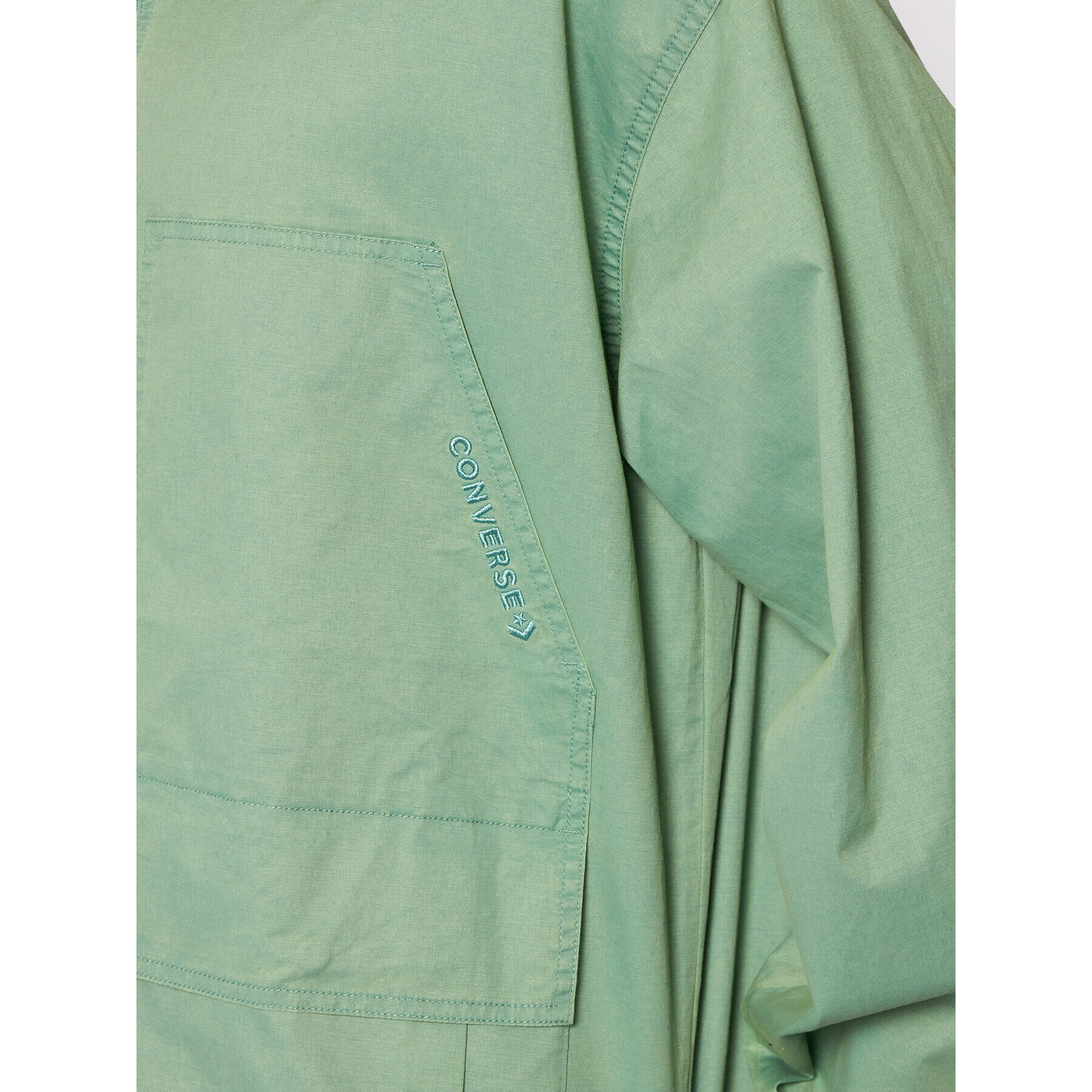 Converse Преходно яке Double Pocket 10021097-A03 Зелен Regular Fit - Pepit.bg