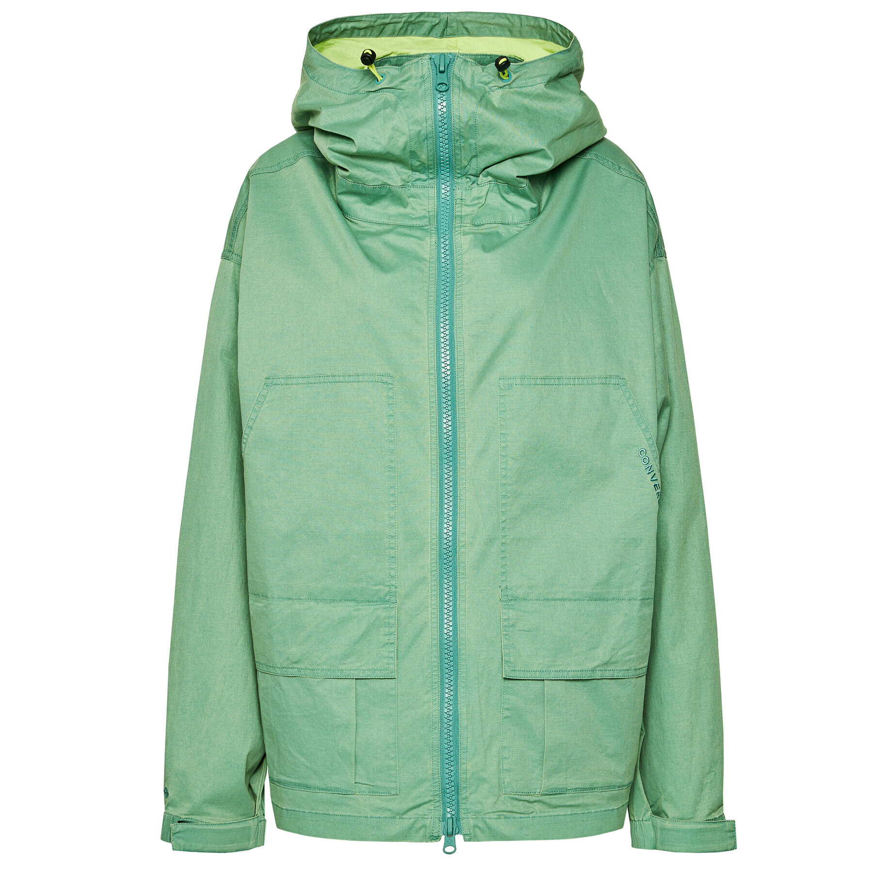 Converse Преходно яке Double Pocket 10021097-A03 Зелен Regular Fit - Pepit.bg