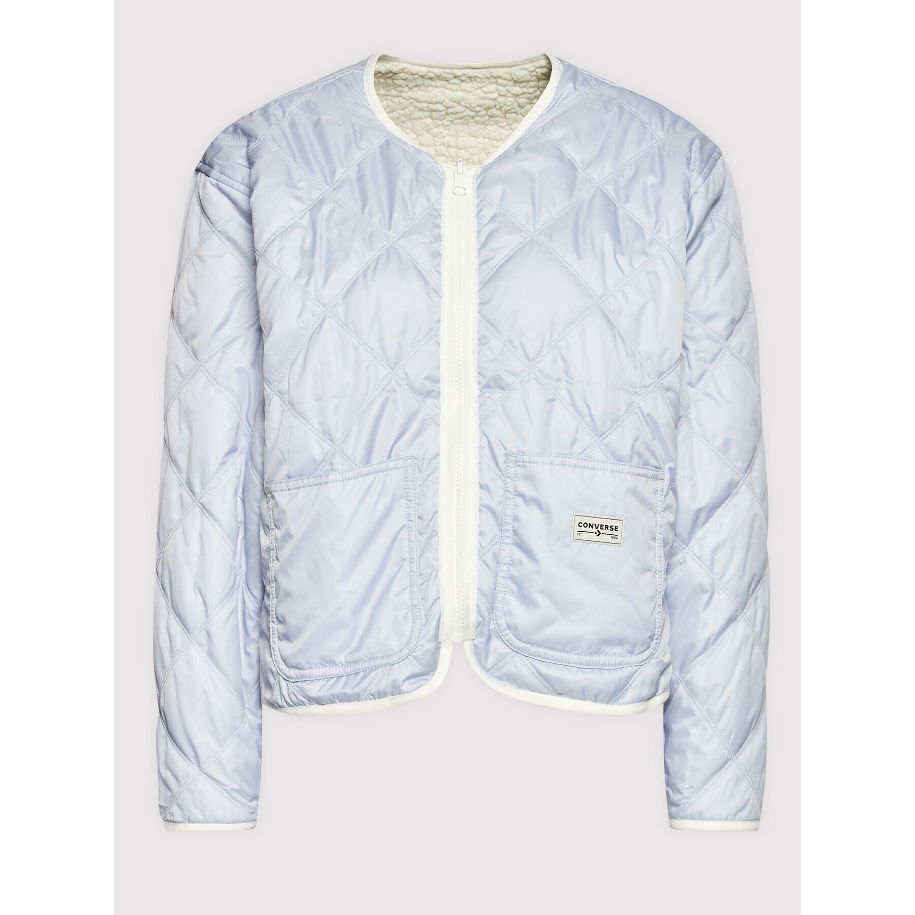 Converse Преходно яке Reversible Sherpa 10022733-A02 Син Regular Fit - Pepit.bg