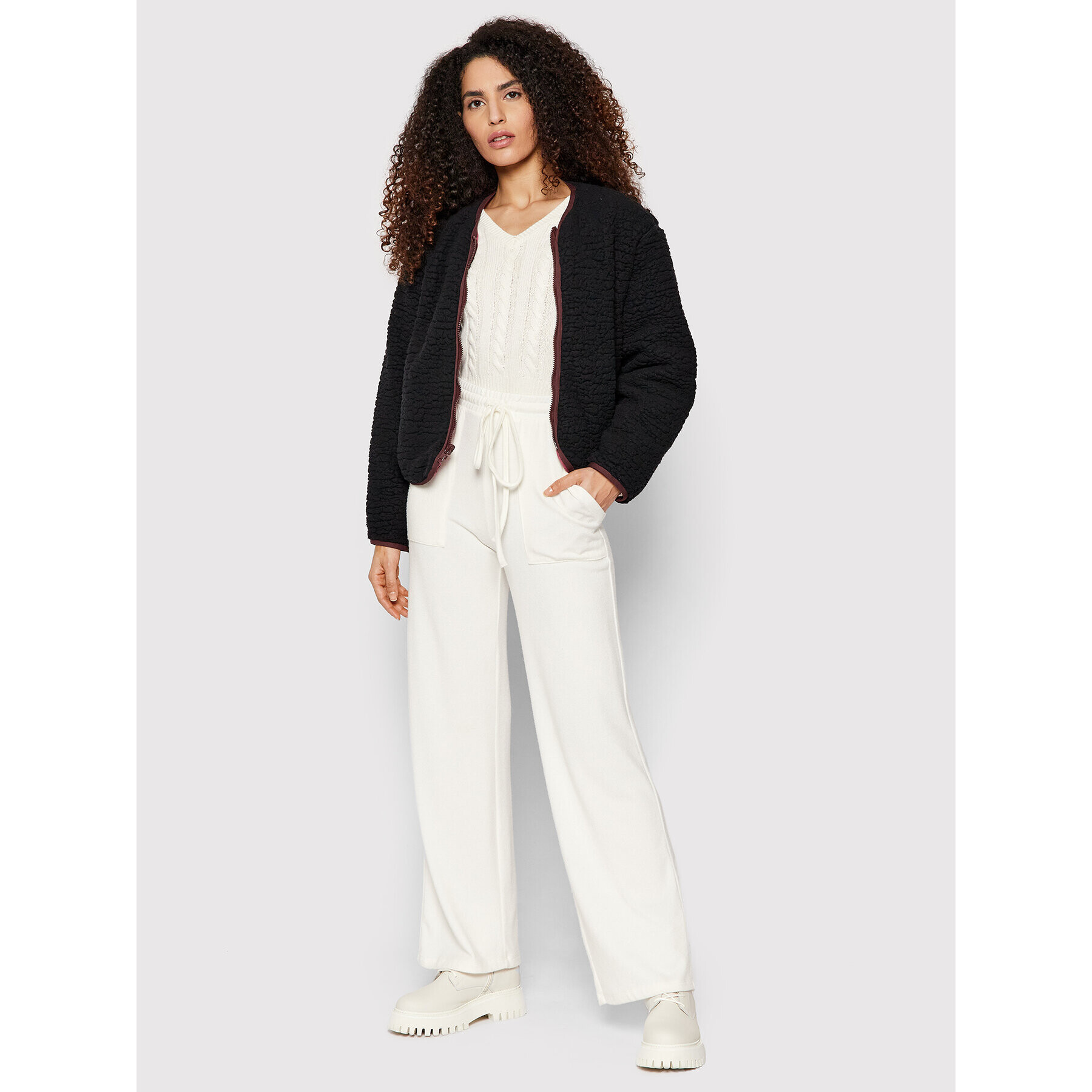 Converse Преходно яке Reversible Sherpa 10022733-A03 Бордо Regular Fit - Pepit.bg