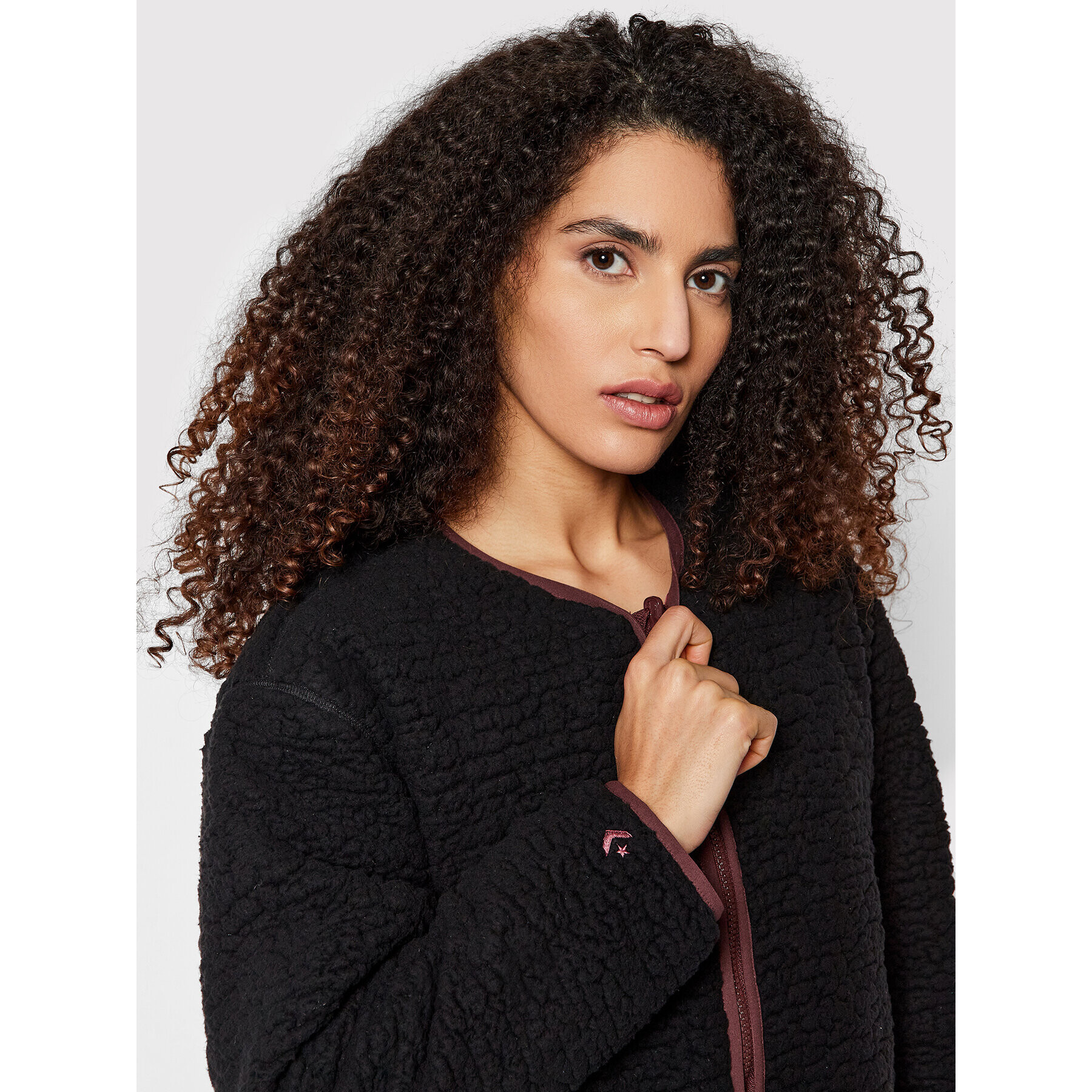 Converse Преходно яке Reversible Sherpa 10022733-A03 Бордо Regular Fit - Pepit.bg