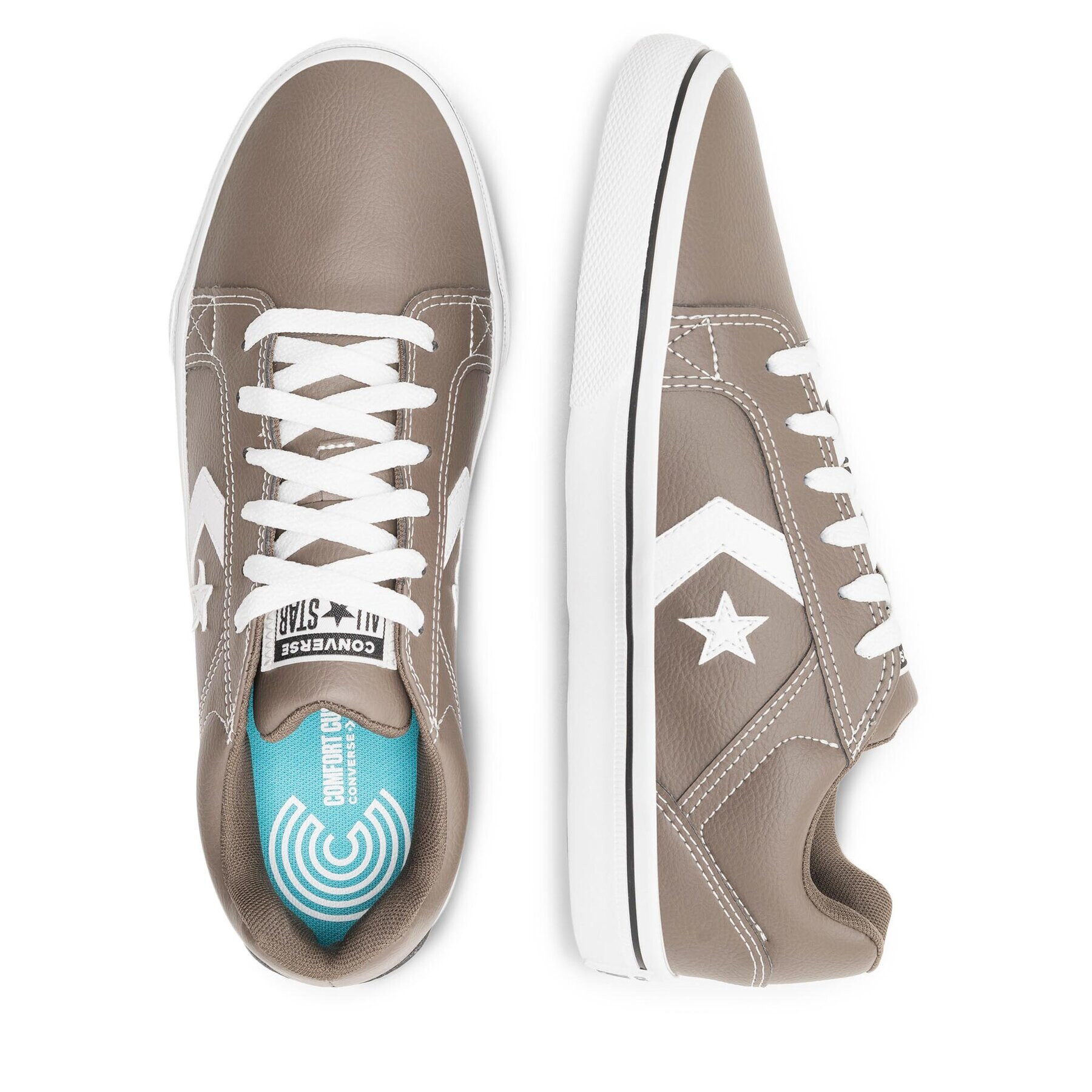 Converse Сникърси Cons El Distrito 2.0 Synthetic Leather A06193C Бежов - Pepit.bg