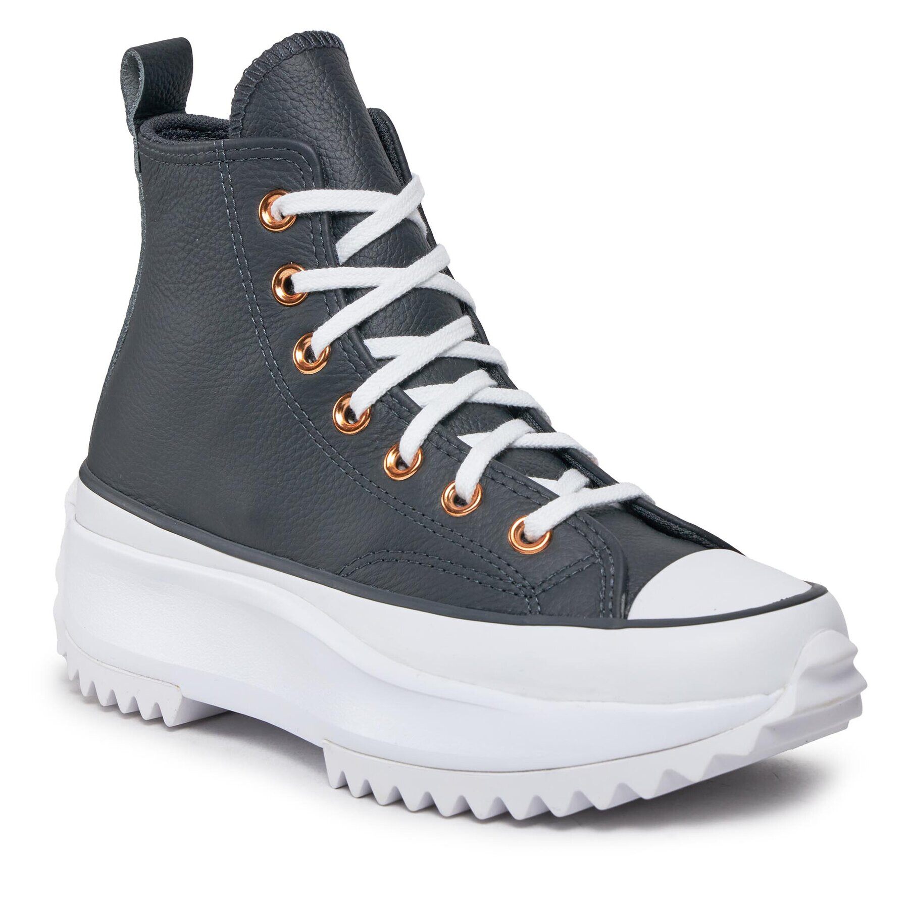 Converse Сникърси Run Star Hike Platform Metallic & Leather A04183C Черен - Pepit.bg