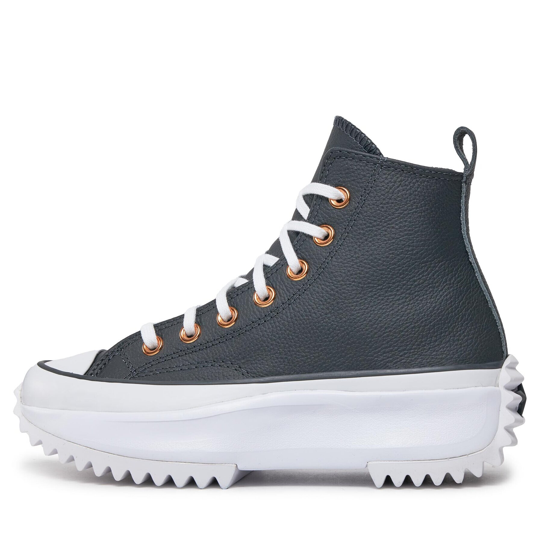 Converse Сникърси Run Star Hike Platform Metallic & Leather A04183C Черен - Pepit.bg