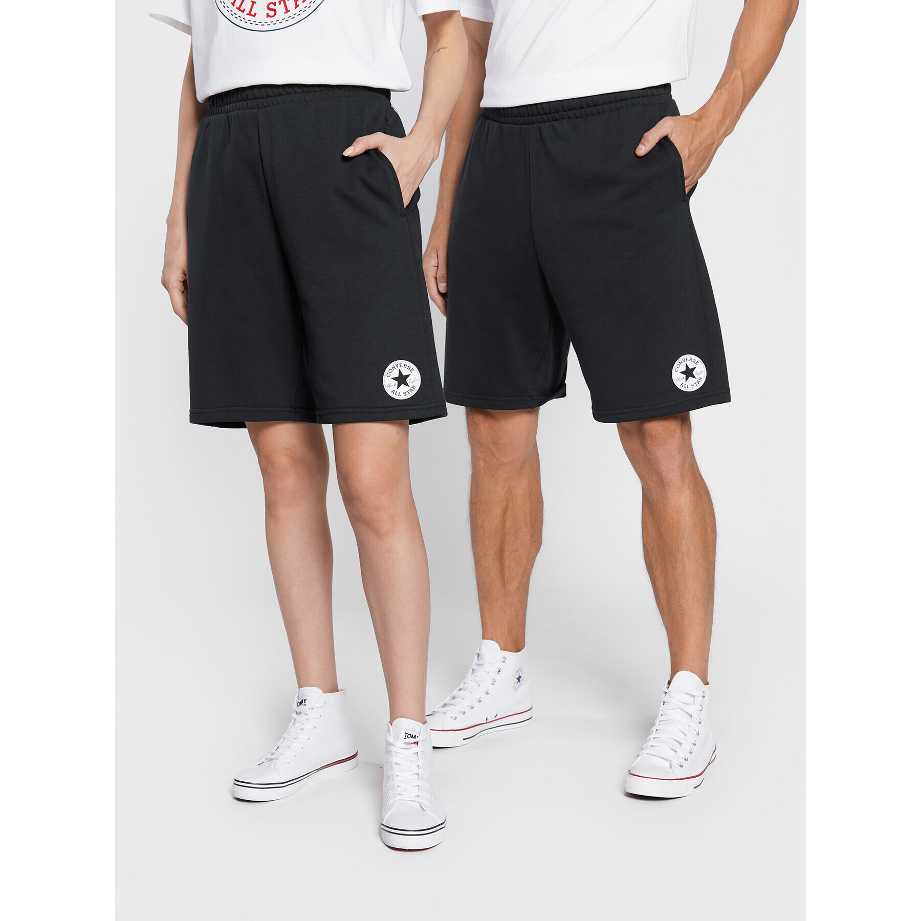 Converse Спортни шорти Unisex 10023860-A02 Черен Regular Fit - Pepit.bg