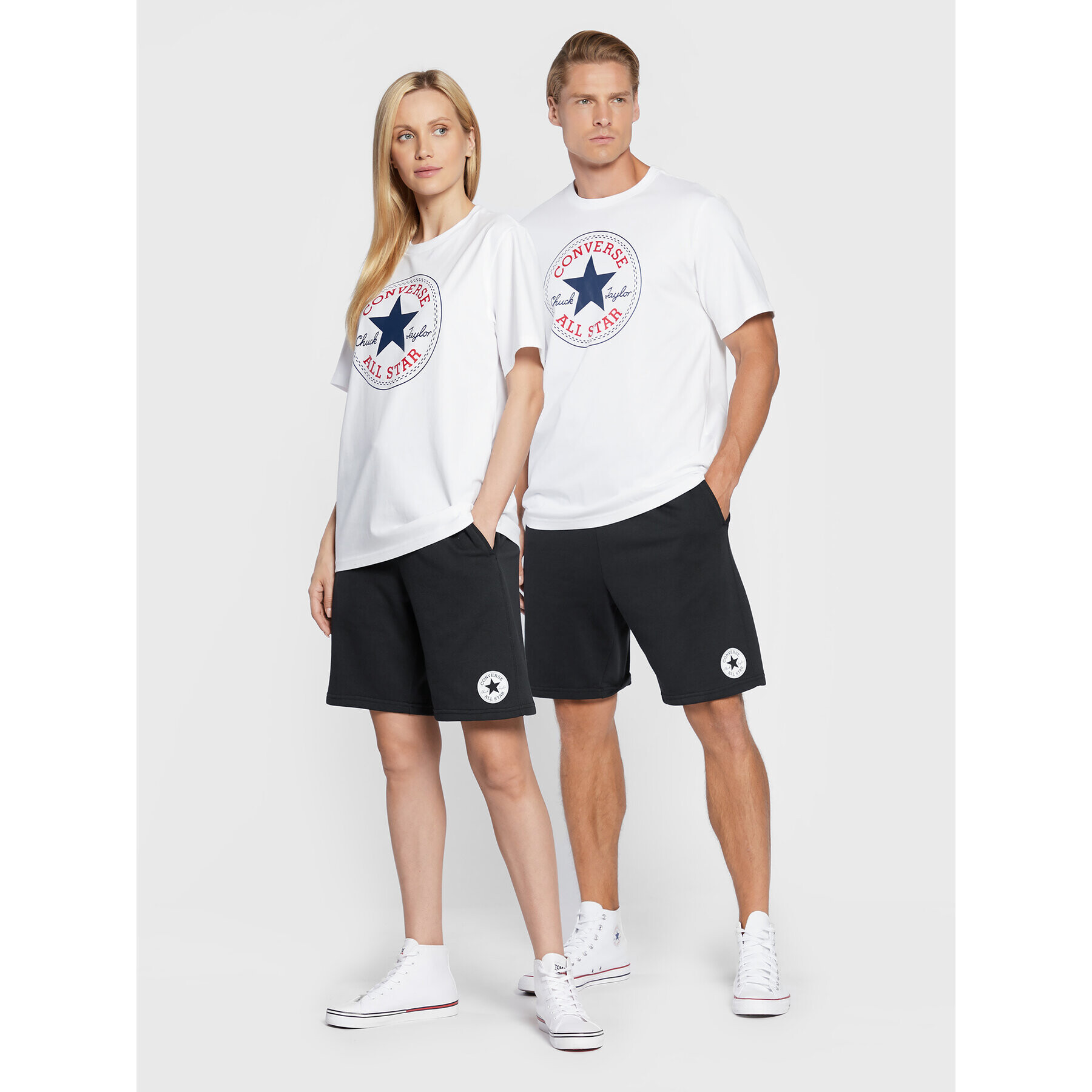 Converse Спортни шорти Unisex 10023860-A02 Черен Regular Fit - Pepit.bg
