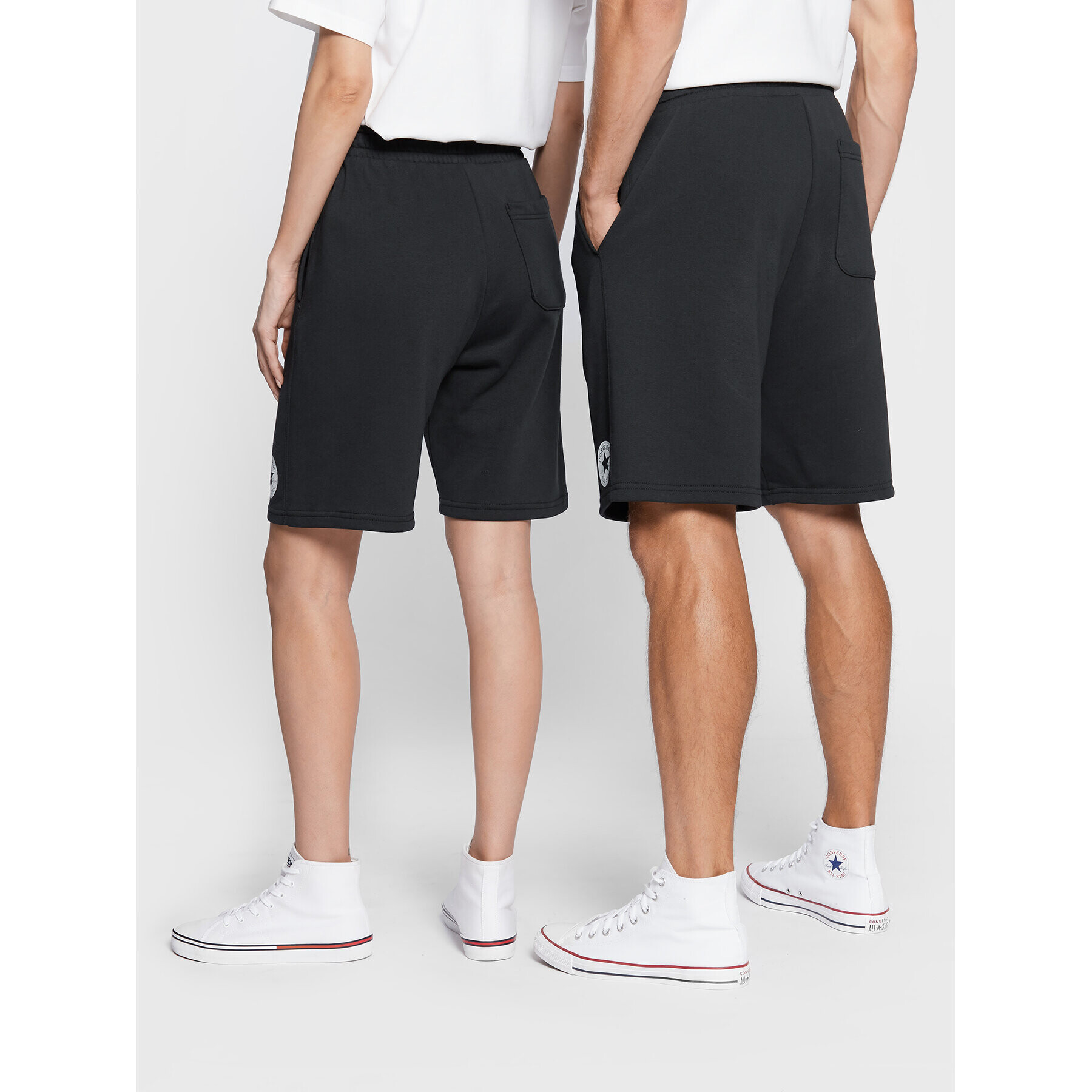 Converse Спортни шорти Unisex 10023860-A02 Черен Regular Fit - Pepit.bg