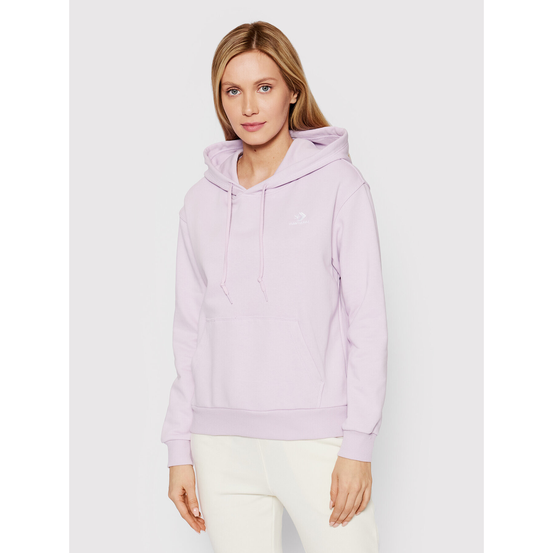 Converse Суитшърт 10019442-A29 Виолетов Regular Fit - Pepit.bg
