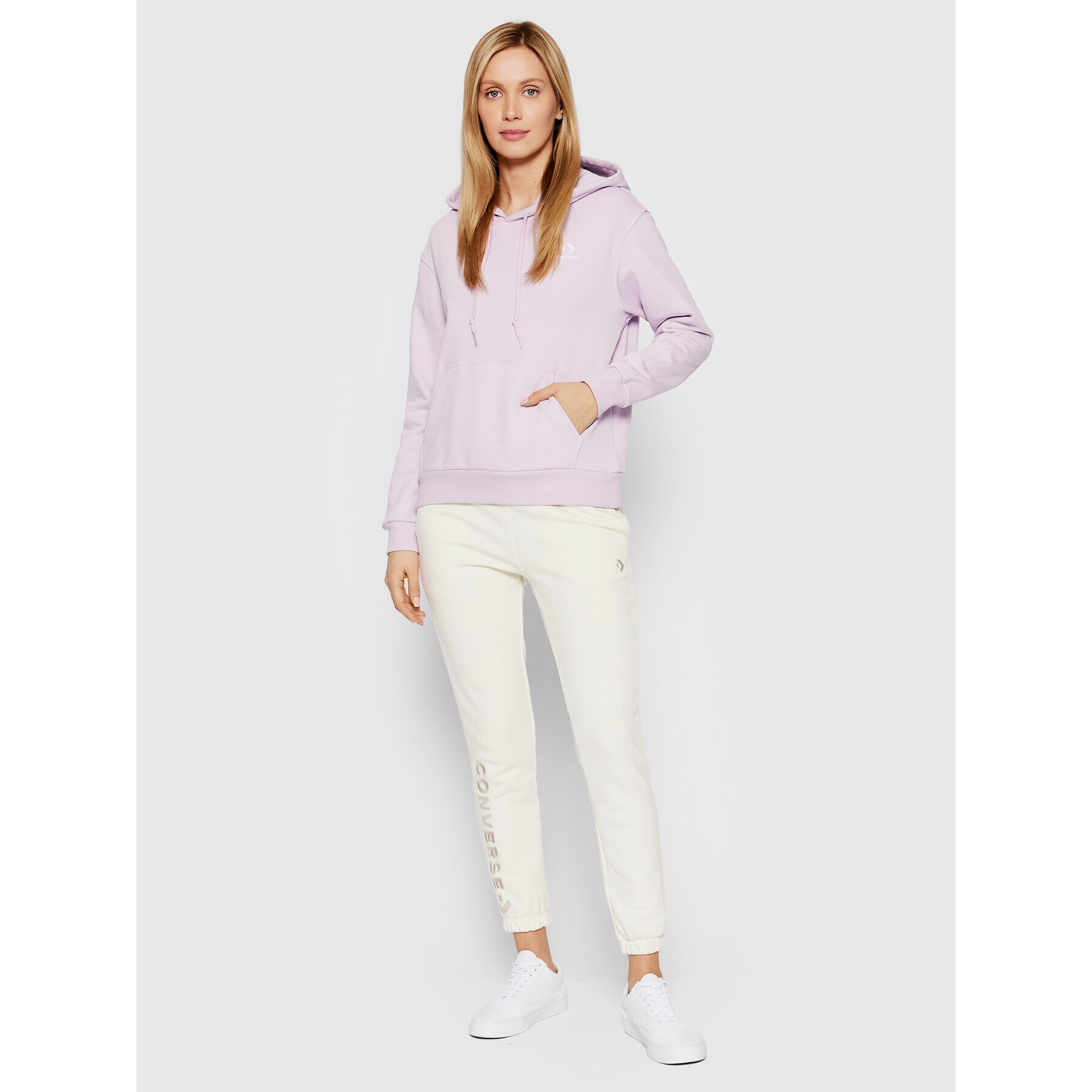 Converse Суитшърт 10019442-A29 Виолетов Regular Fit - Pepit.bg