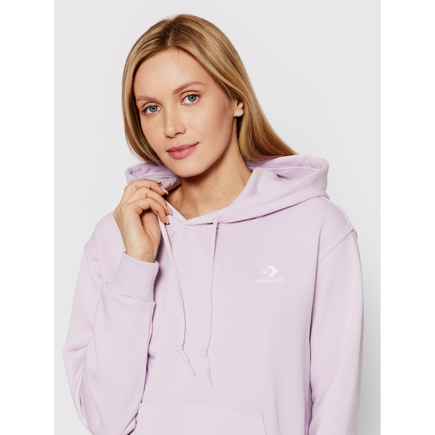 Converse Суитшърт 10019442-A29 Виолетов Regular Fit - Pepit.bg