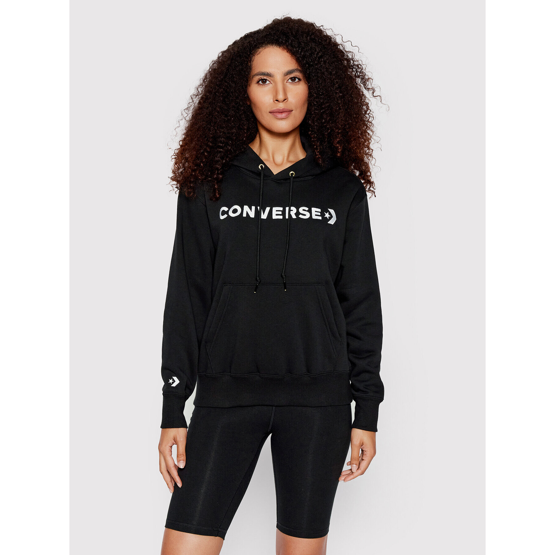 Converse Суитшърт Icon Play 10023970-A01 Черен Regular Fit - Pepit.bg