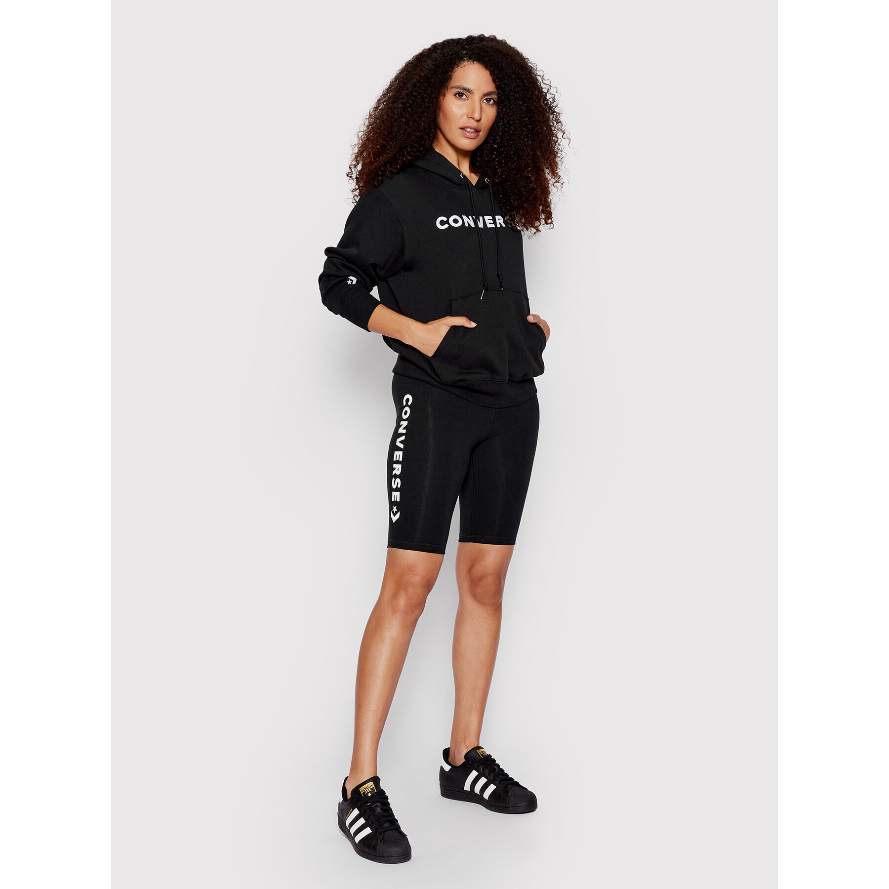 Converse Суитшърт Icon Play 10023970-A01 Черен Regular Fit - Pepit.bg