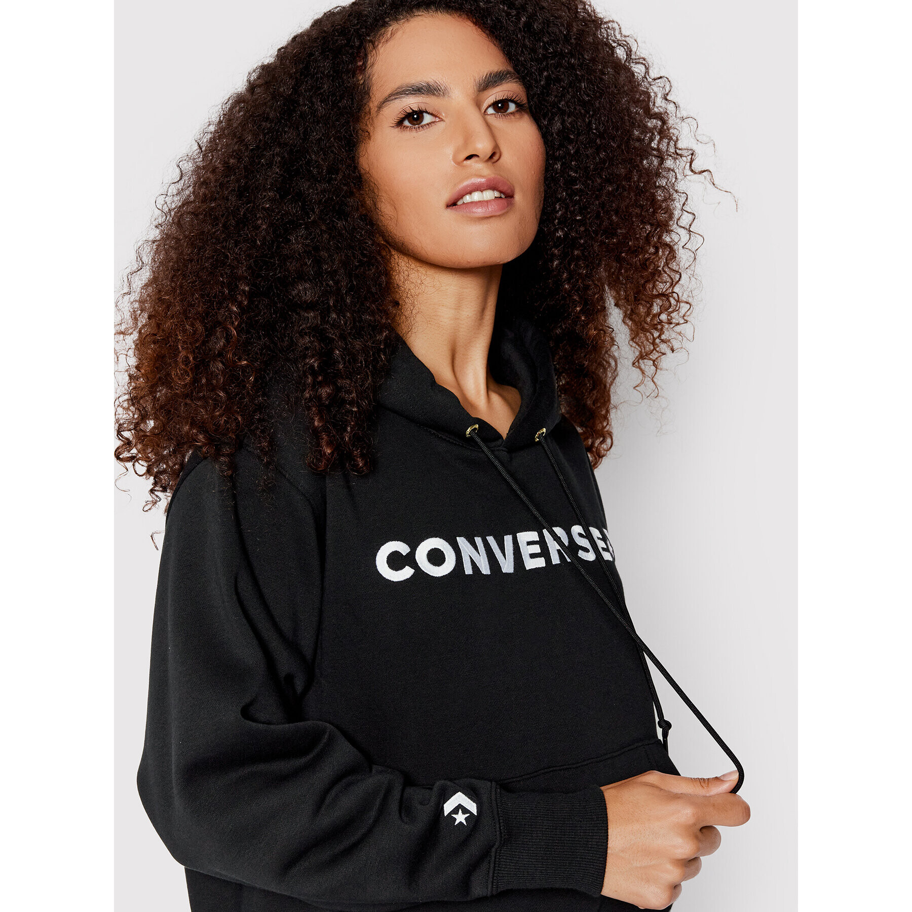 Converse Суитшърт Icon Play 10023970-A01 Черен Regular Fit - Pepit.bg