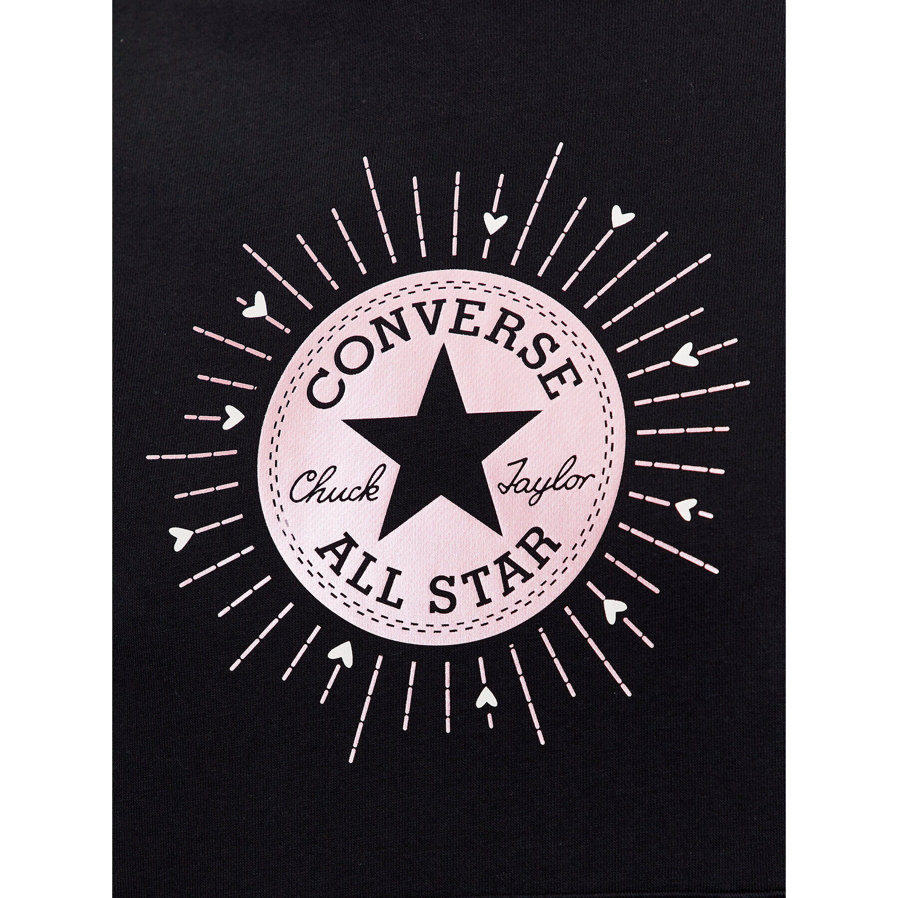 Converse Суитшърт Radiating Love Graphic 10025500-A01 Черен Regular Fit - Pepit.bg