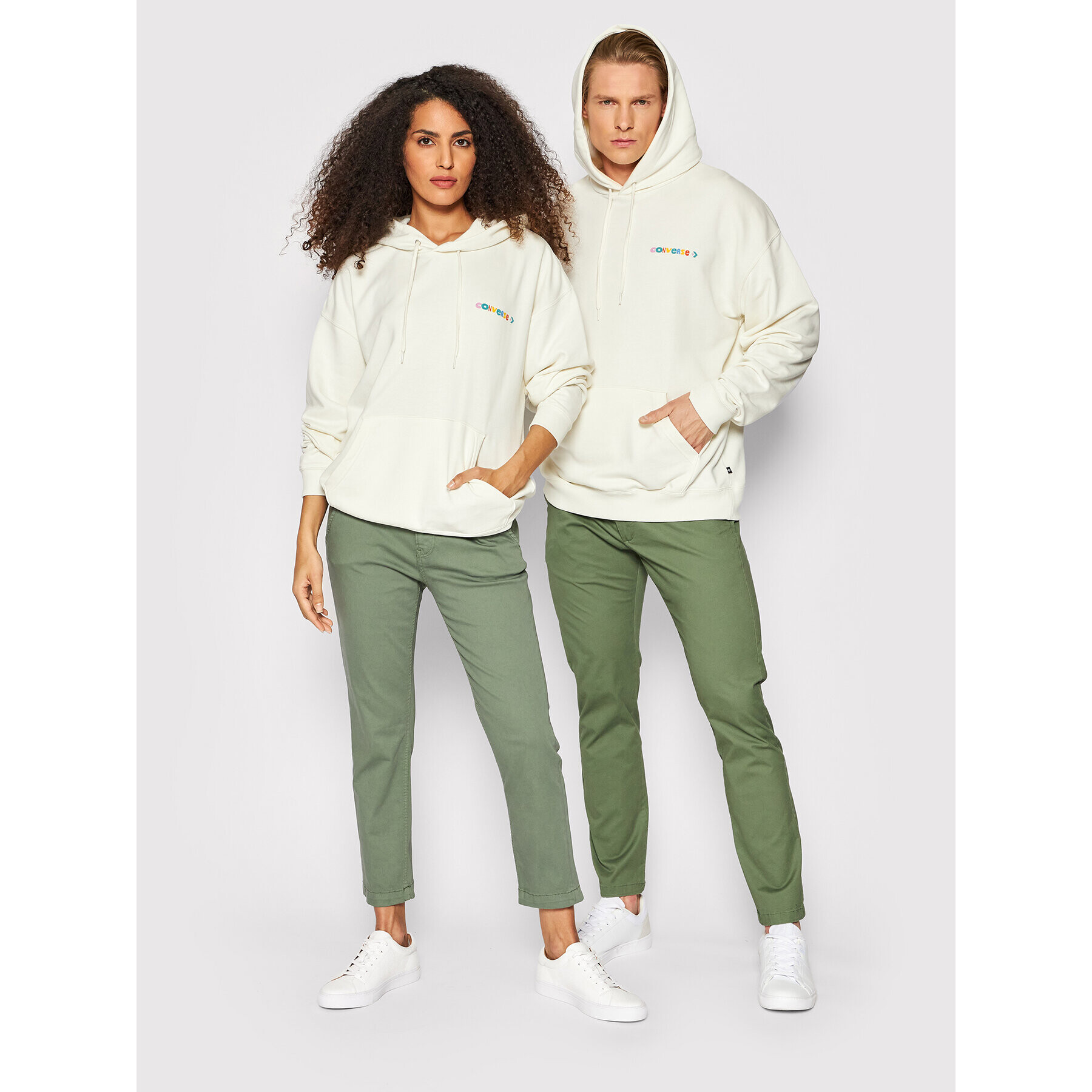 Converse Суитшърт Unisex 10023949-A01 Бежов Relaxed Fit - Pepit.bg