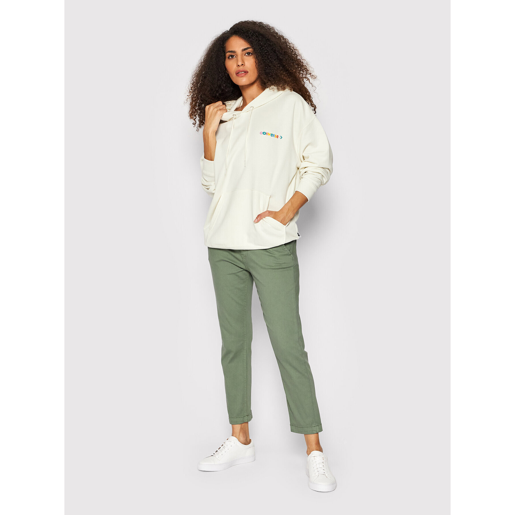 Converse Суитшърт Unisex 10023949-A01 Бежов Relaxed Fit - Pepit.bg