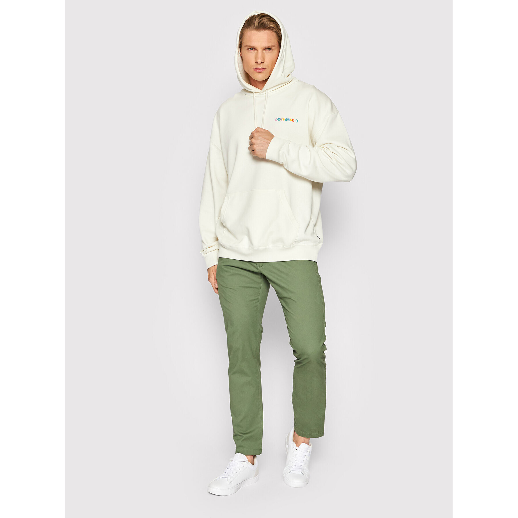 Converse Суитшърт Unisex 10023949-A01 Бежов Relaxed Fit - Pepit.bg
