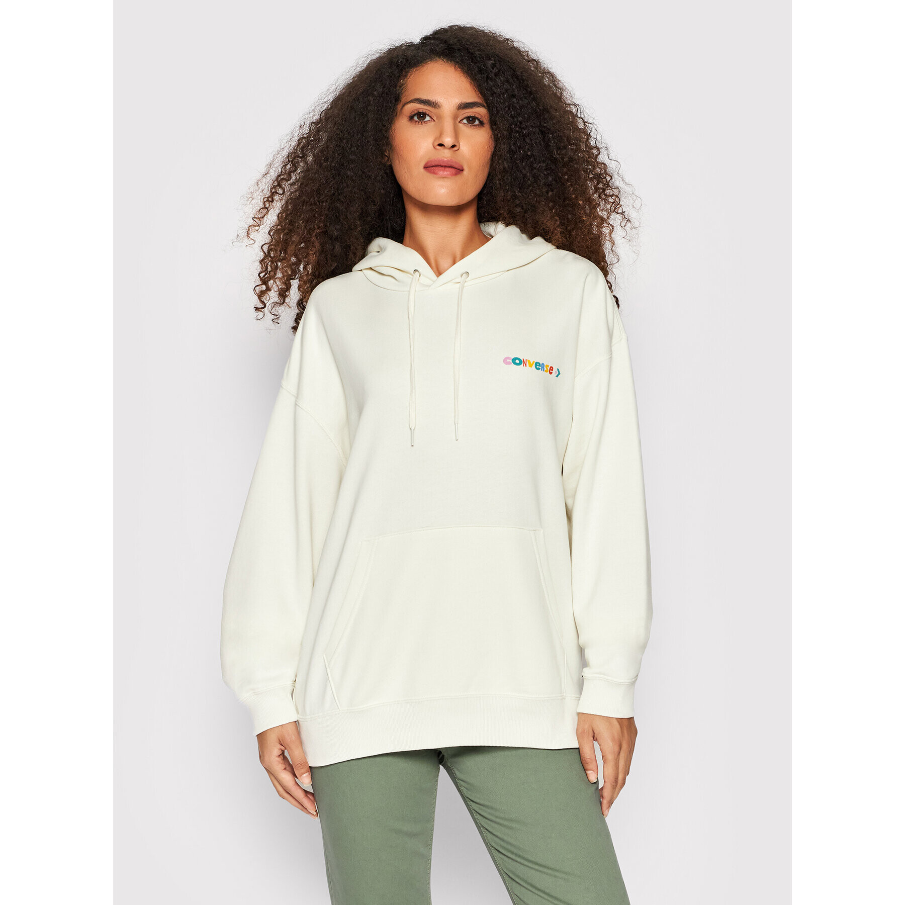 Converse Суитшърт Unisex 10023949-A01 Бежов Relaxed Fit - Pepit.bg
