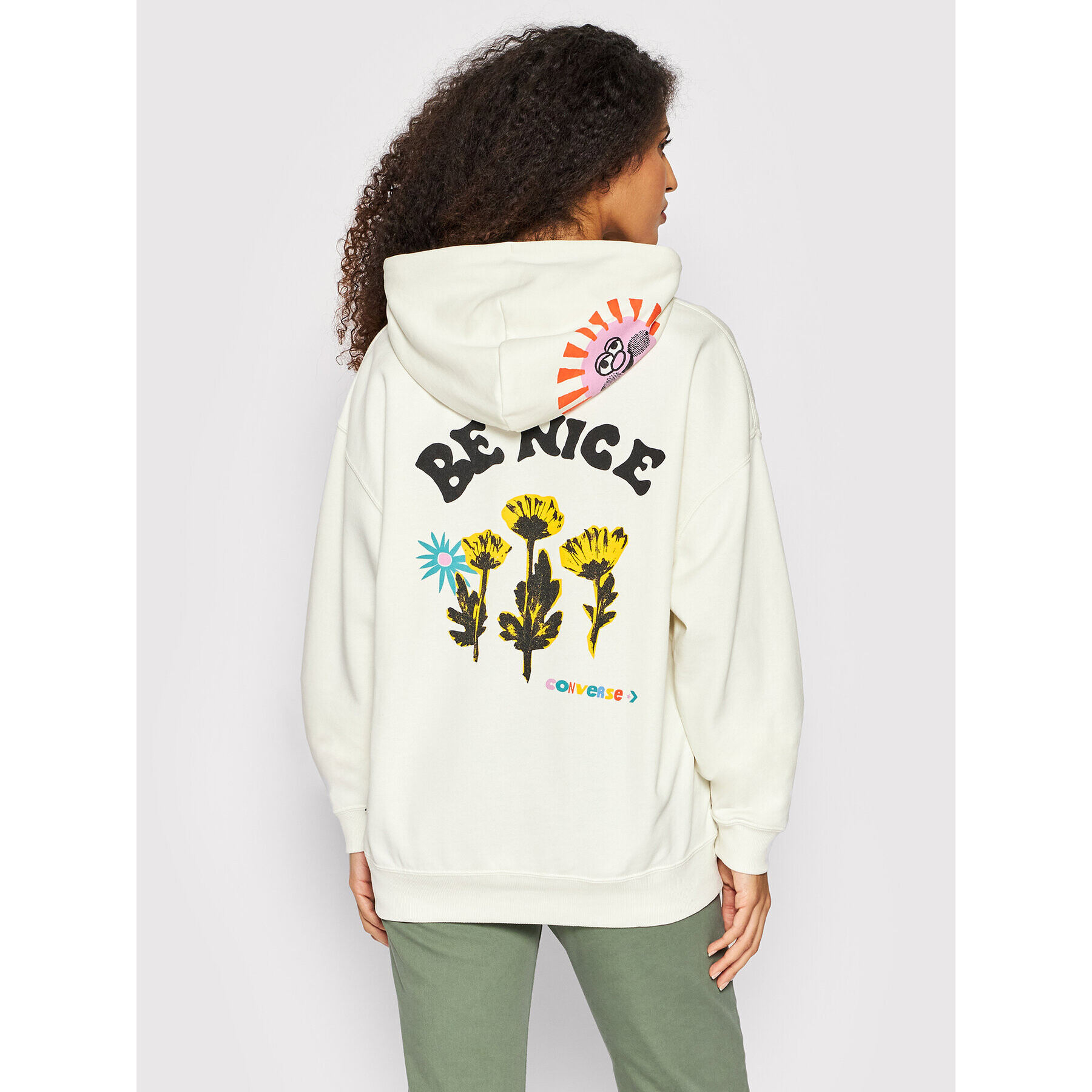 Converse Суитшърт Unisex 10023949-A01 Бежов Relaxed Fit - Pepit.bg