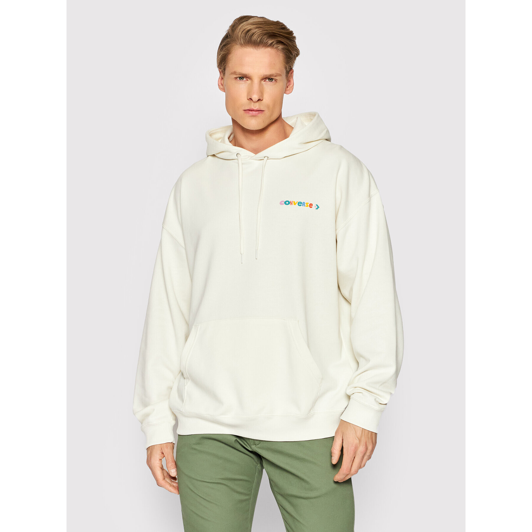 Converse Суитшърт Unisex 10023949-A01 Бежов Relaxed Fit - Pepit.bg