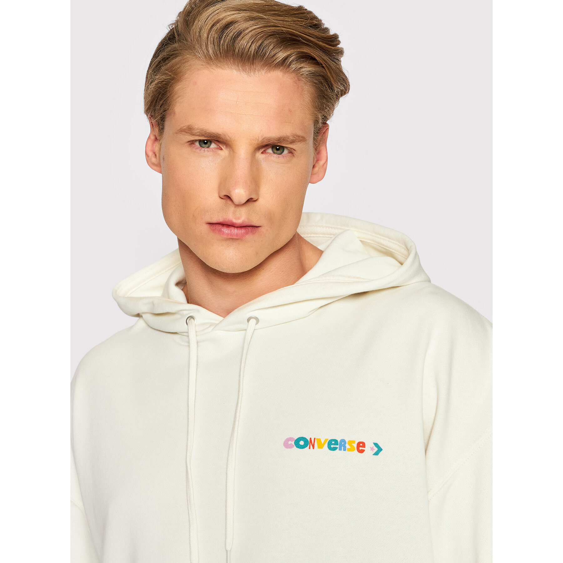 Converse Суитшърт Unisex 10023949-A01 Бежов Relaxed Fit - Pepit.bg