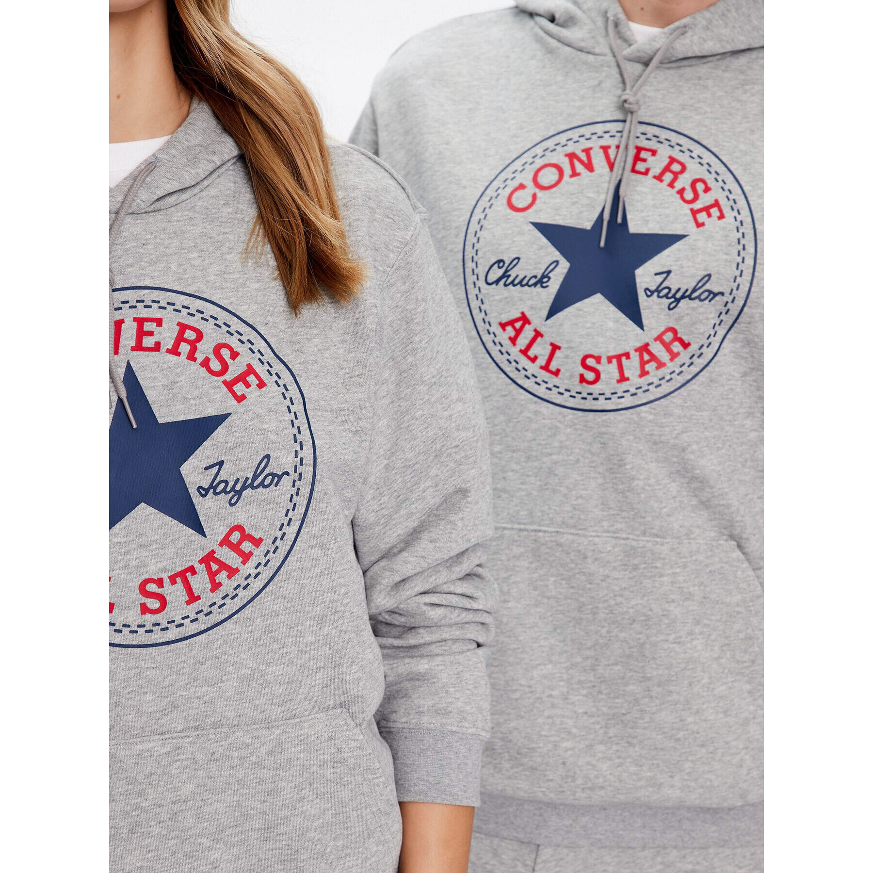 Converse Суитшърт Unisex 10025469-A03 Сив Standard Fit - Pepit.bg