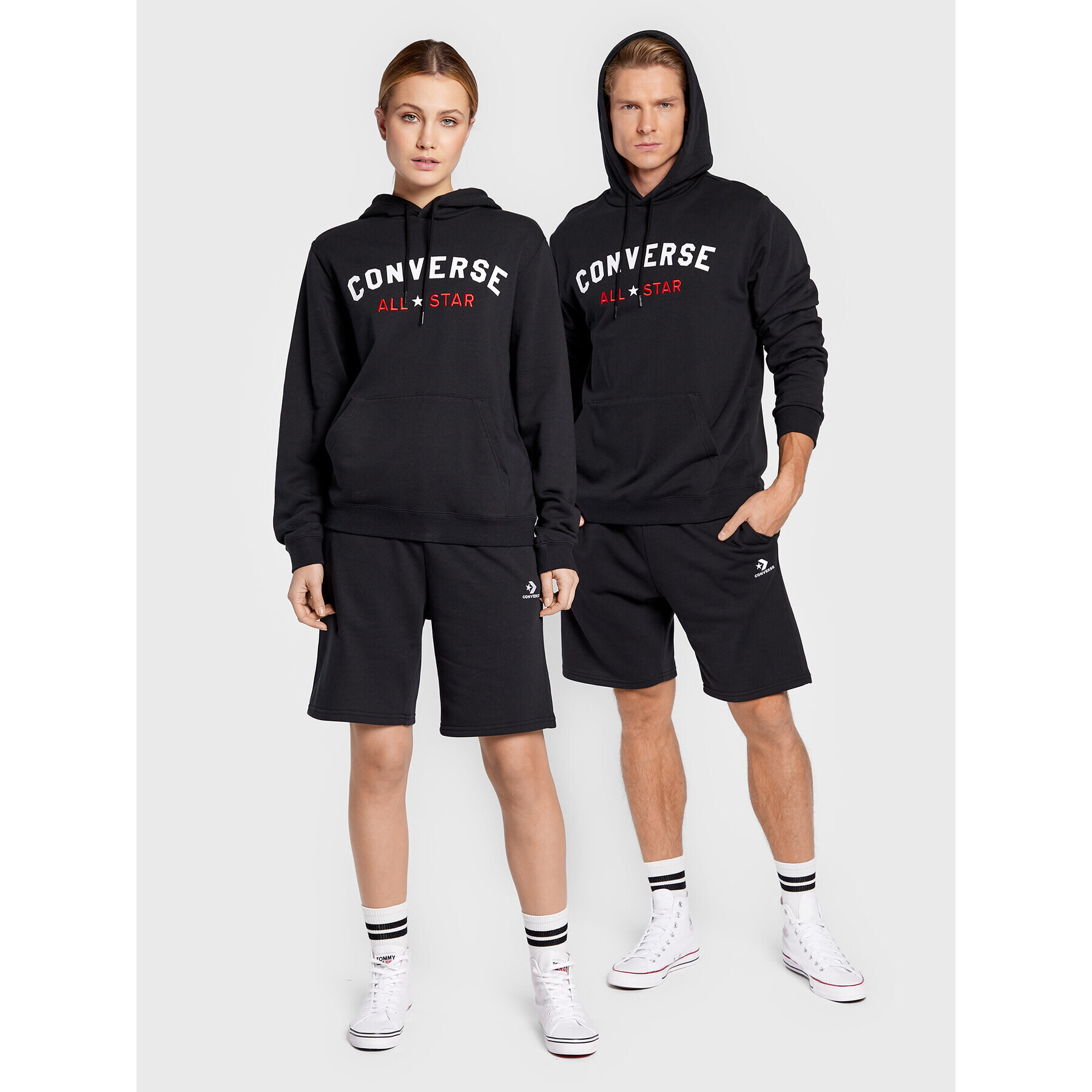 Converse Суитшърт Unisex Center Front All 10023847-A01 Черен Regular Fit - Pepit.bg