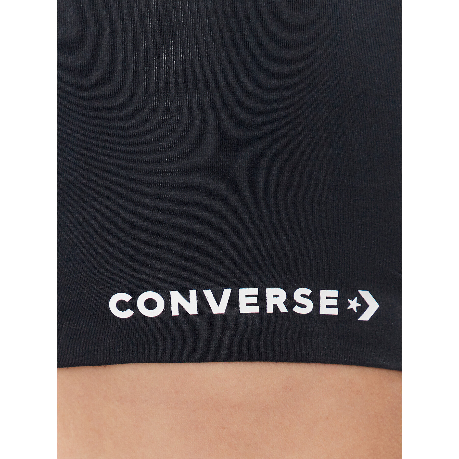 Converse Сутиен-топ Wordmark 10024540-A01 Черен - Pepit.bg