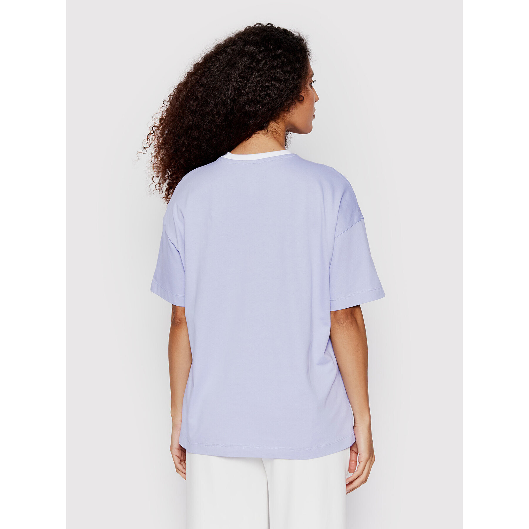 Converse Тишърт 10023937-A04 Виолетов Loose Fit - Pepit.bg