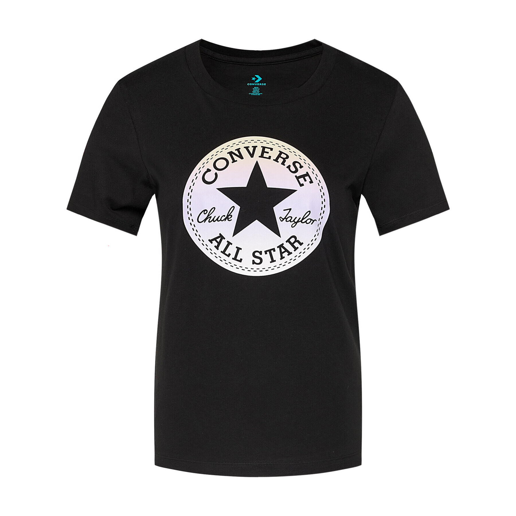 Converse Тишърт All Star Tee 10018921 Черен Relaxed Fit - Pepit.bg