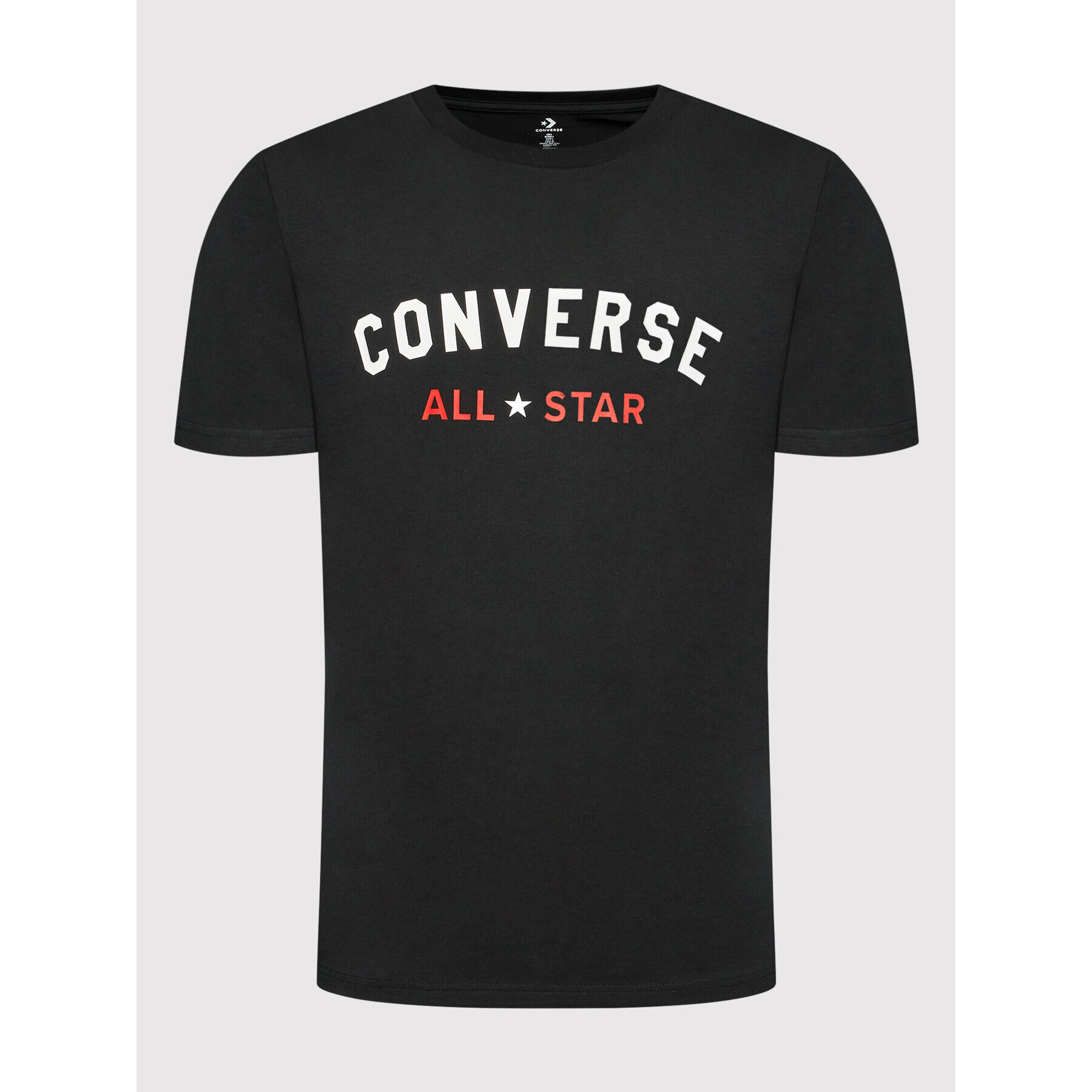 Converse Тишърт All Varsity Graphic 10023260-A02 Черен Standard Fit - Pepit.bg